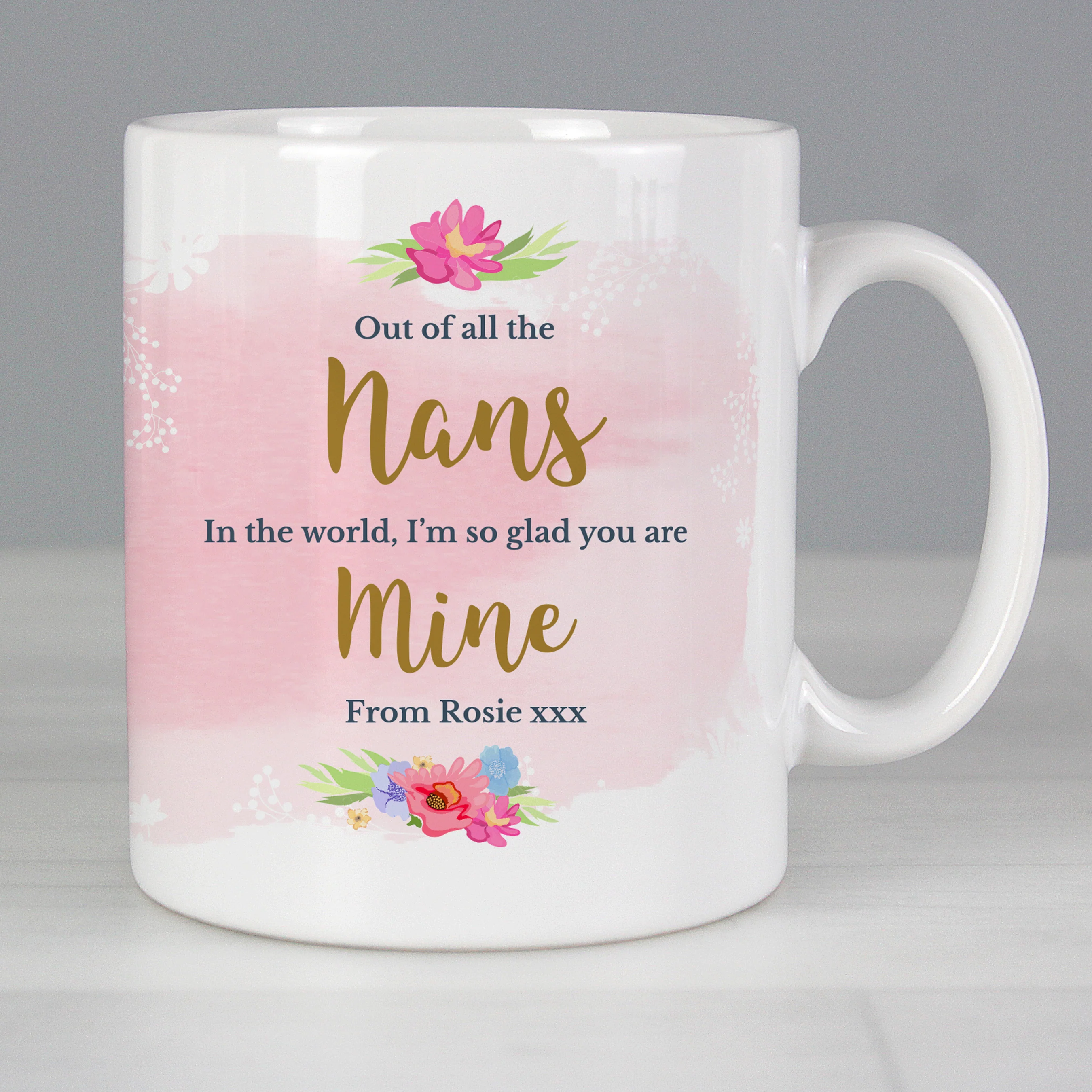 Personalised Floral Watercolour Mug - Image 5