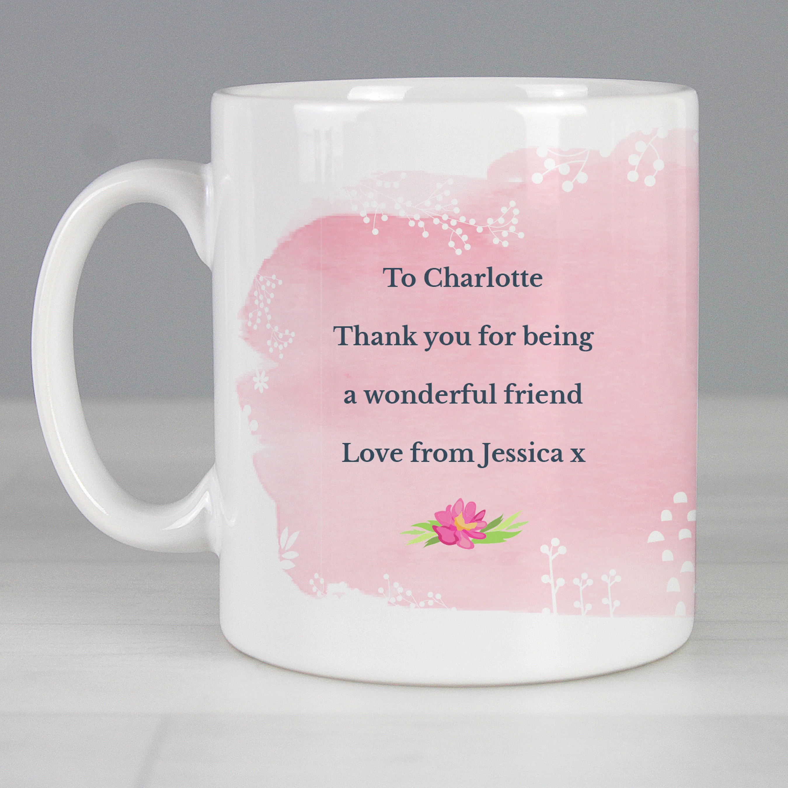 Personalised Floral Watercolour Mug - Image 9