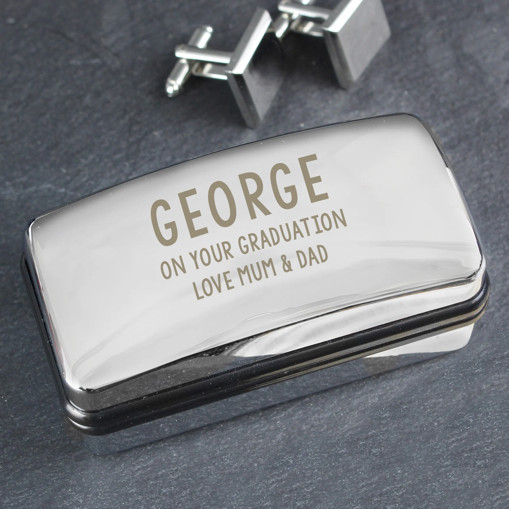 Personalised Free Text Cufflink Box - Image 3