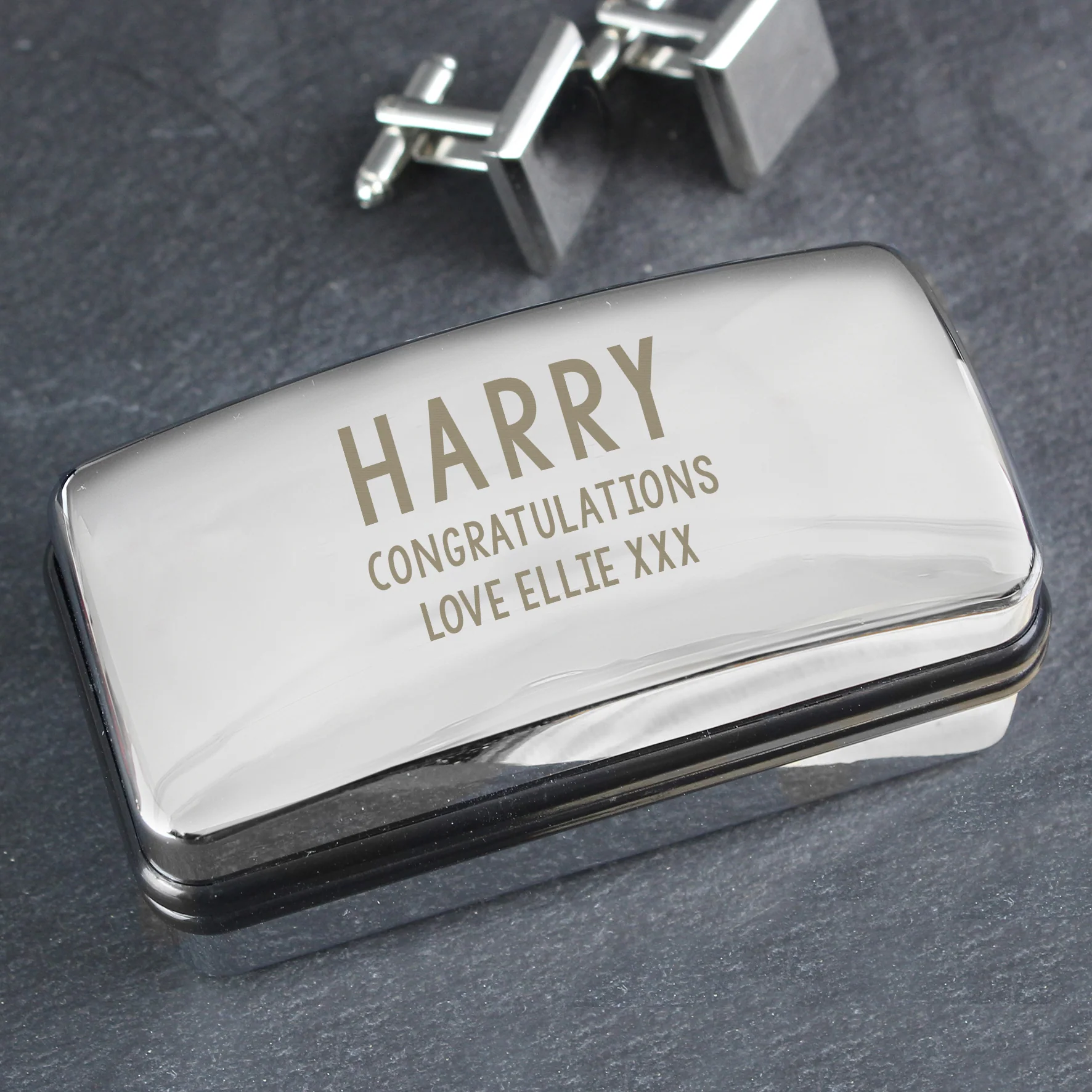 Personalised Free Text Cufflink Box - Image 4