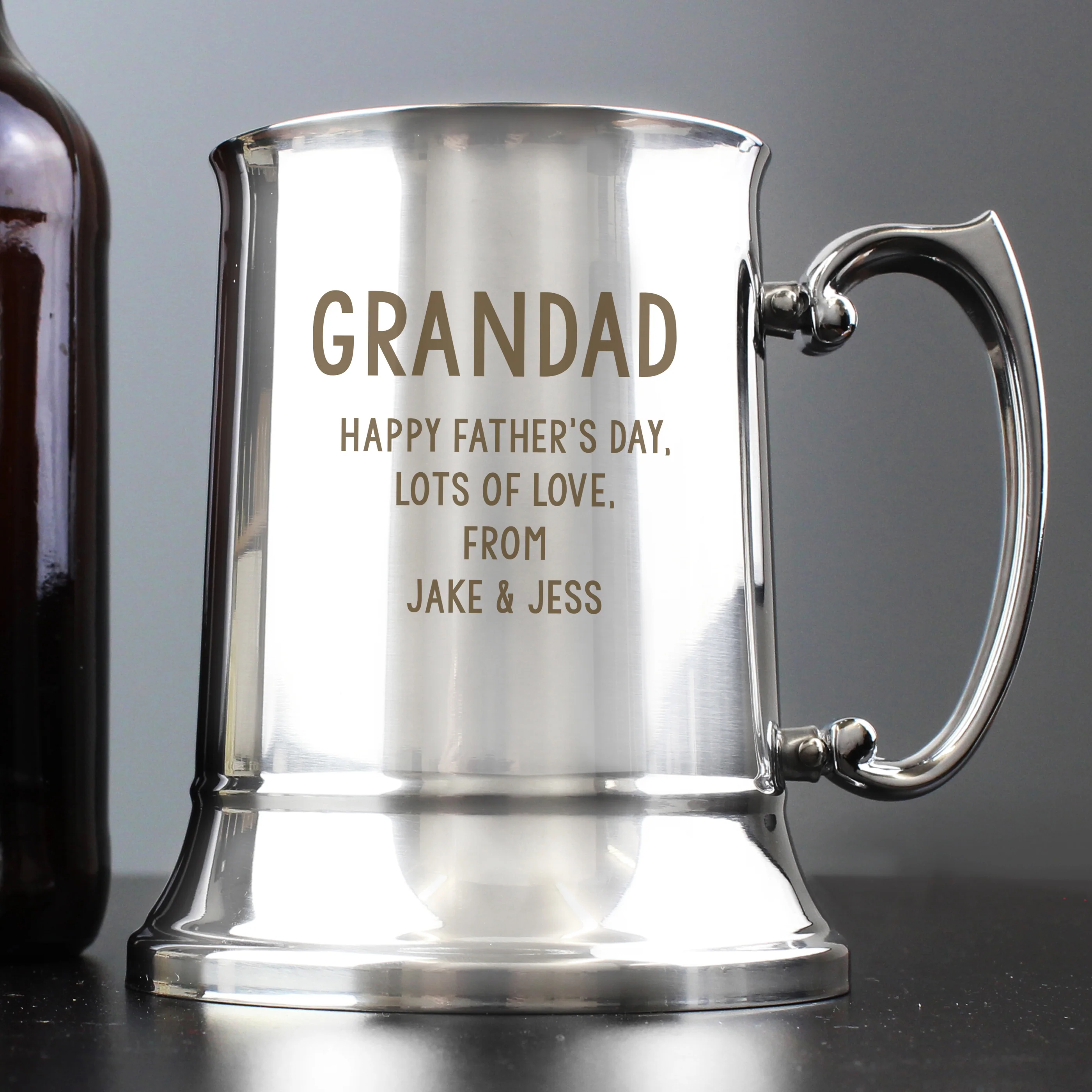 Personalised Free Text Stainless Steel Tankard - Image 4
