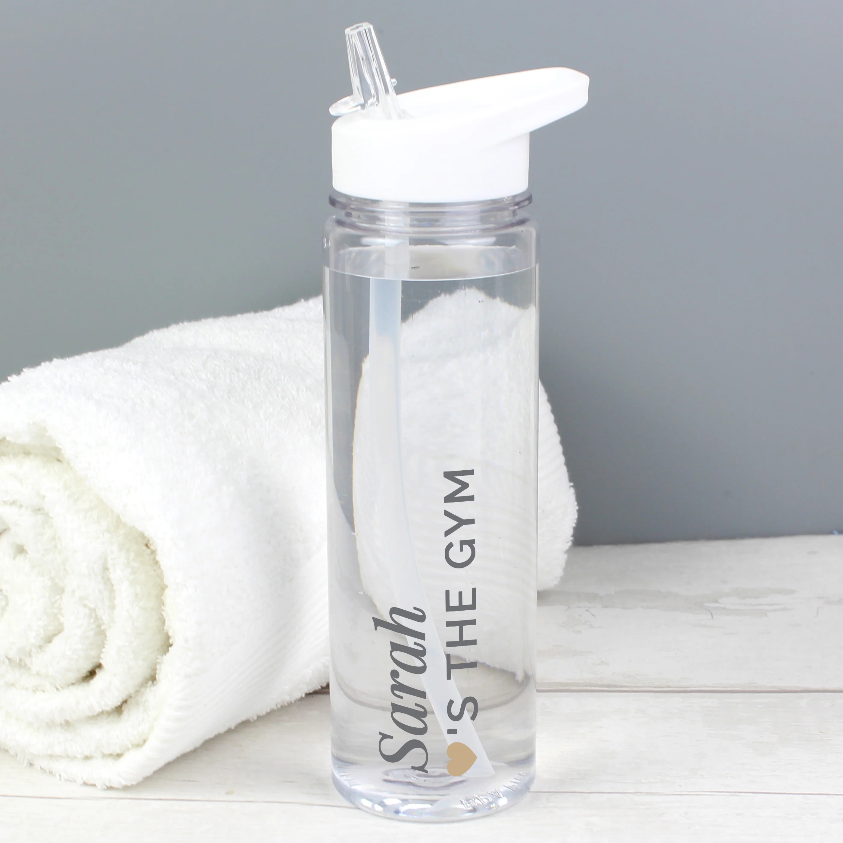 Personalised Gold Heart Water Bottle - Image 6