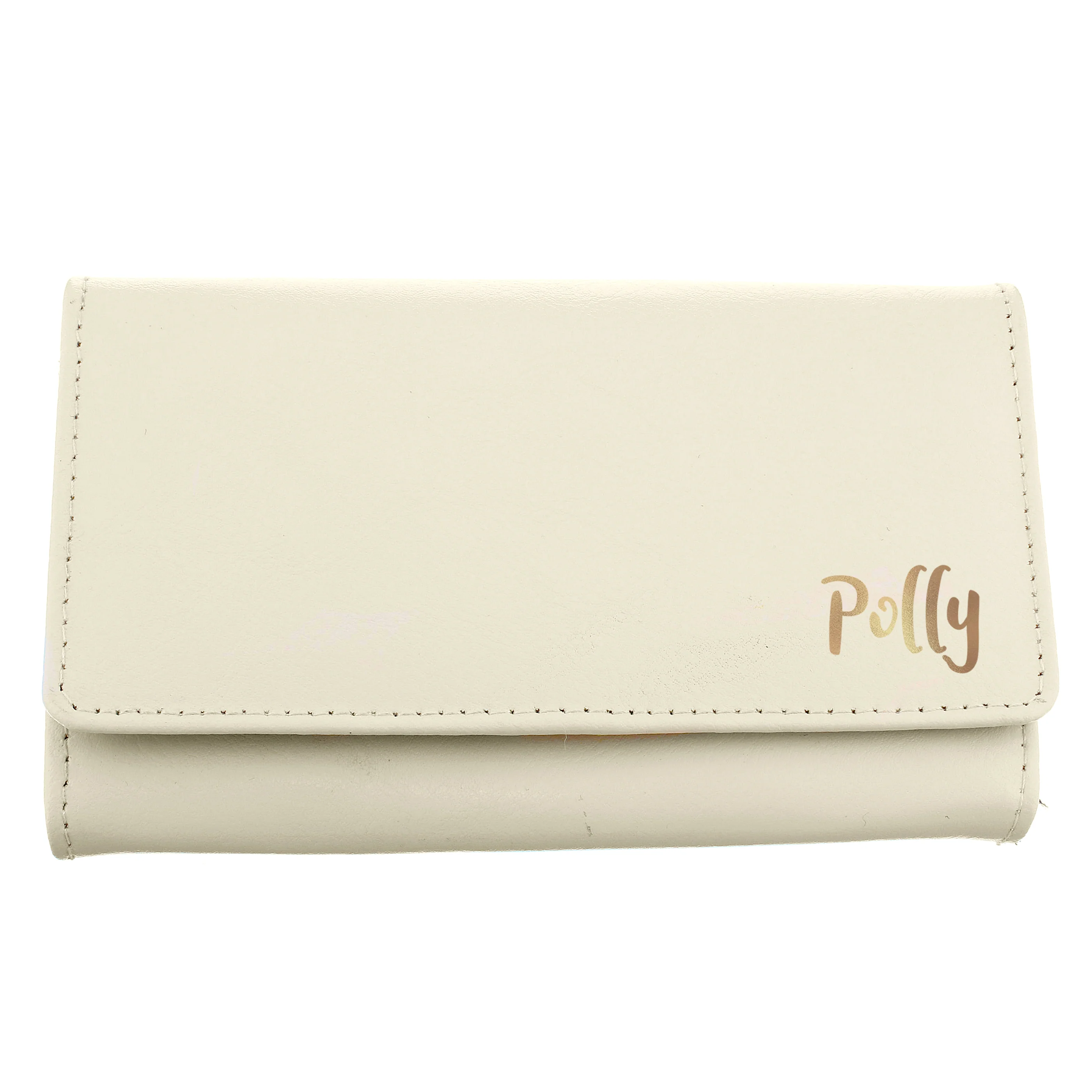 Personalised Gold Name Cream Purse - Image 2