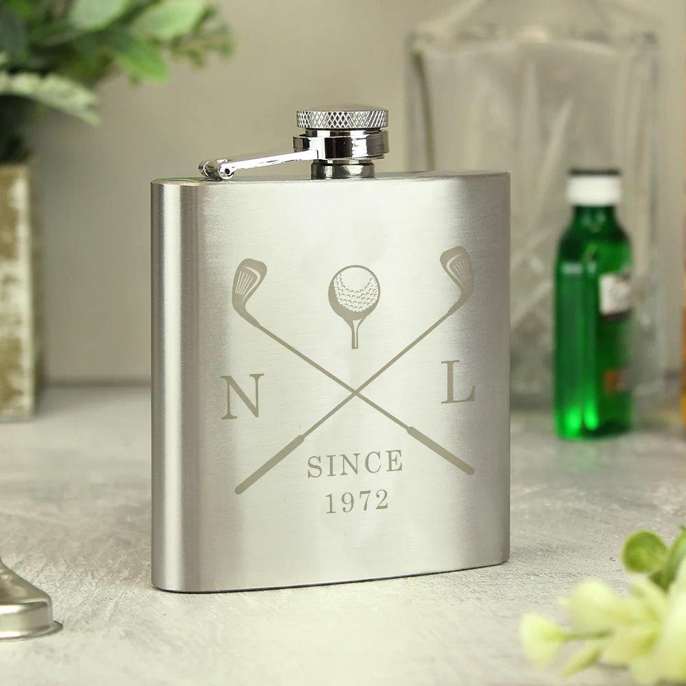 Personalised Golf Hip Flask - Image 6
