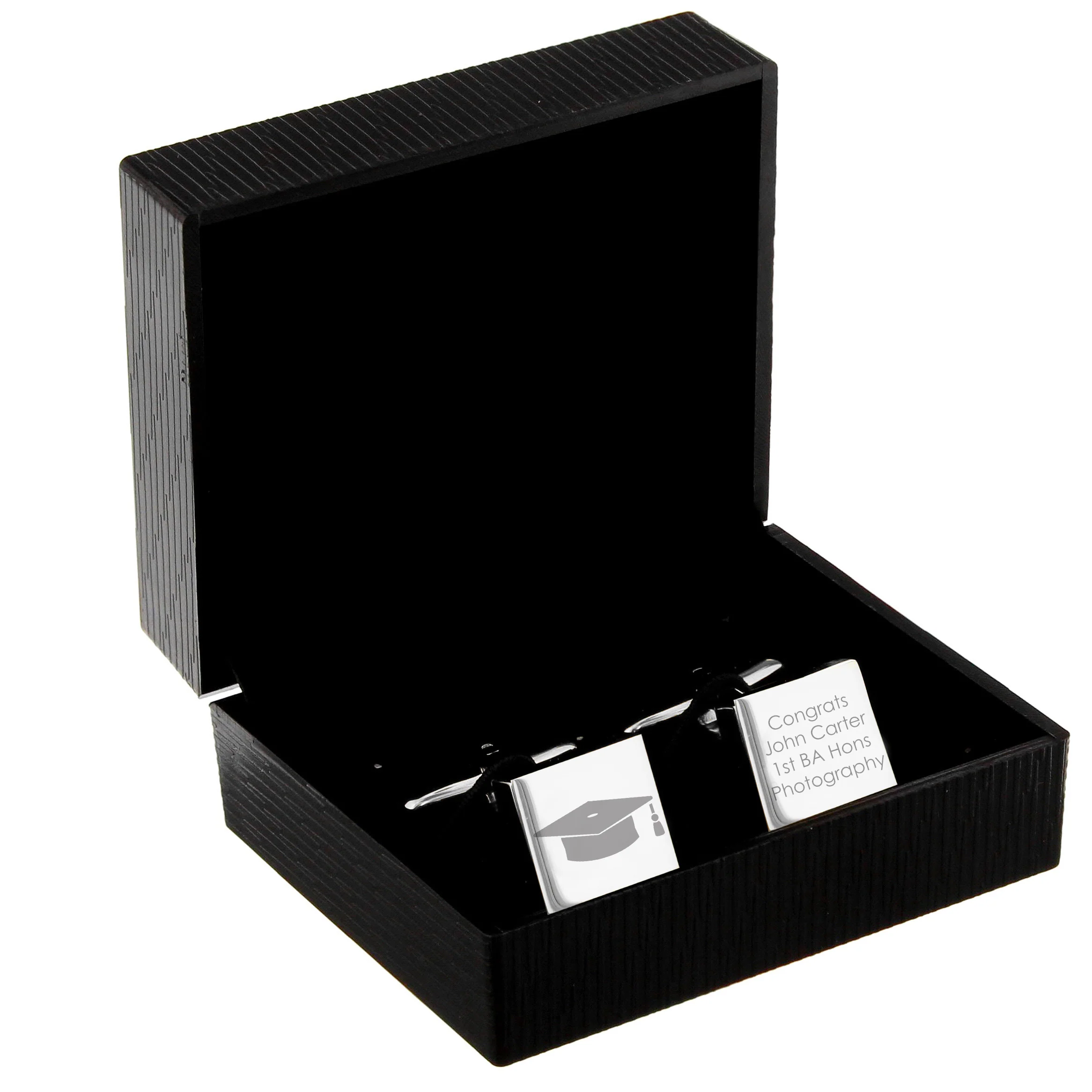 Personalised Graduation Square Cufflinks - Image 2