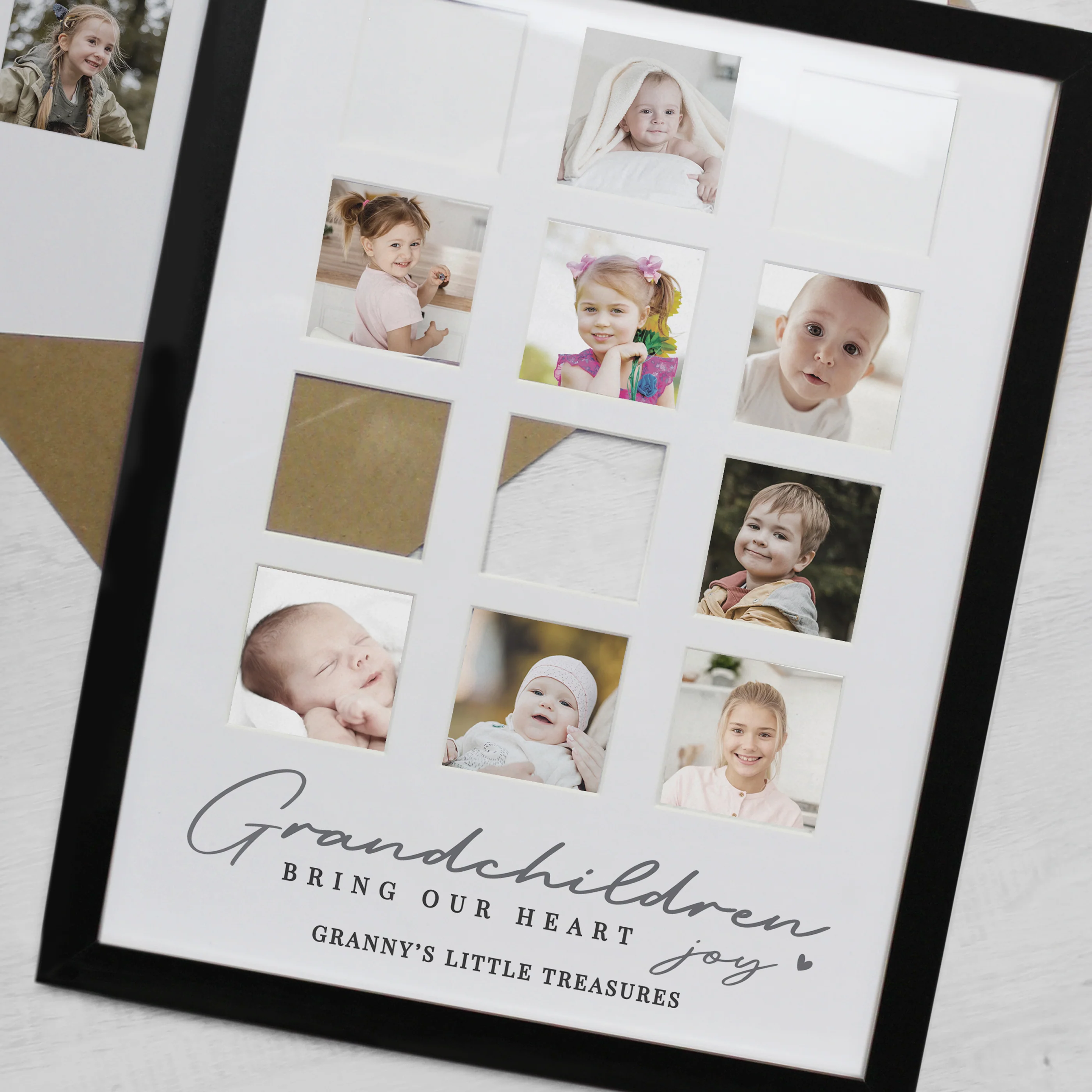 Personalised Grandchildren Black Multi Photo Frame - Image 4