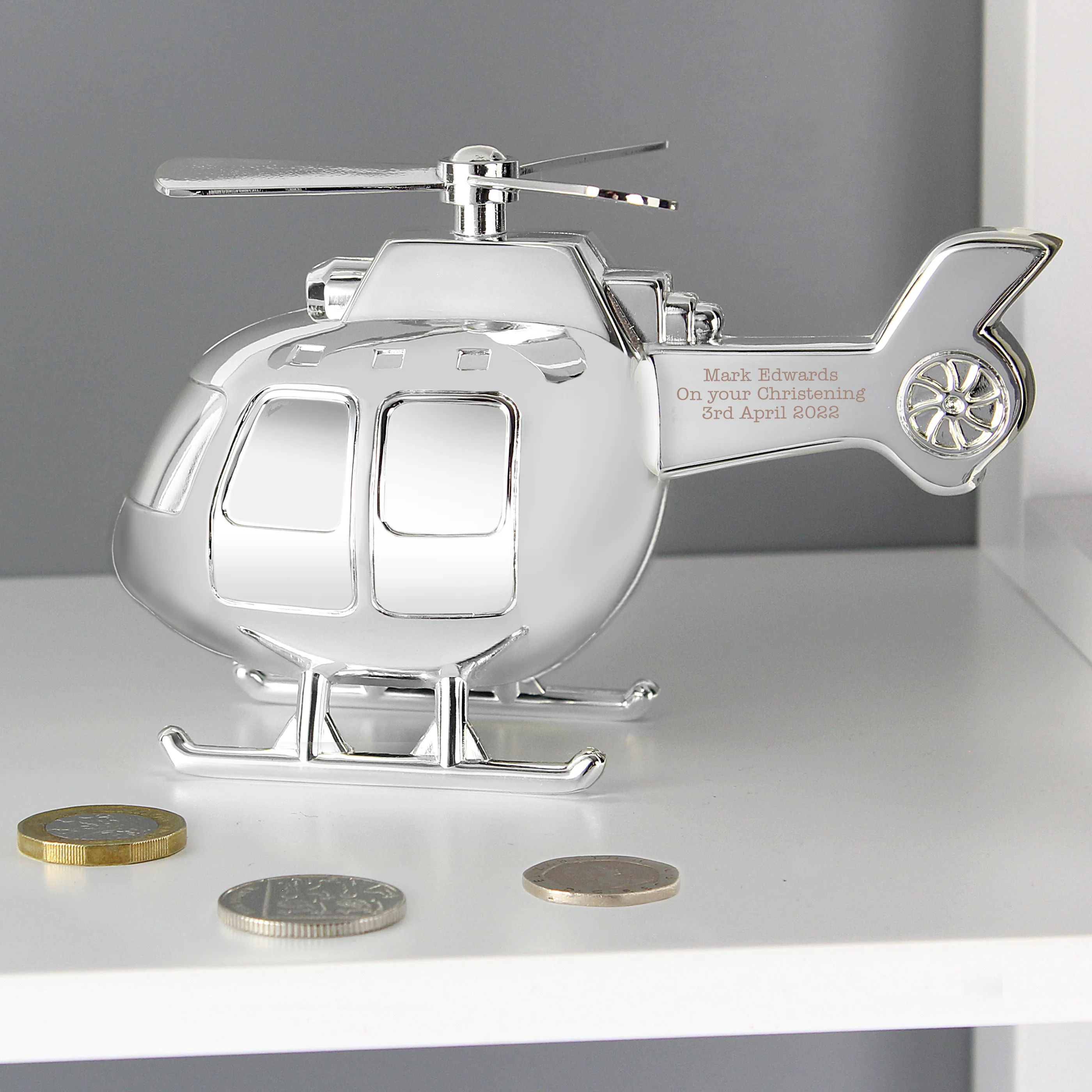 Personalised Helicopter Money Box - Image 2