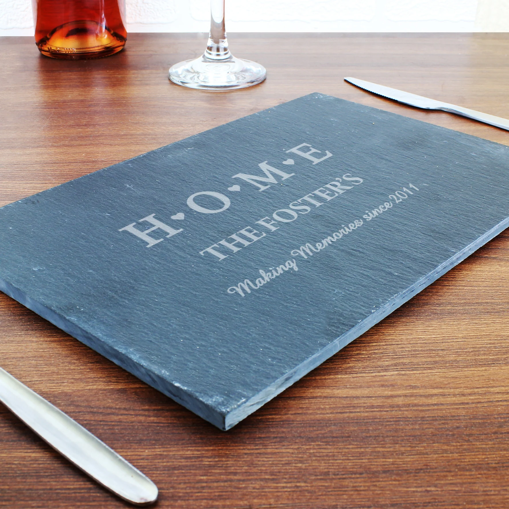 Personalised HOME Slate Rectangle Placemat - Image 7