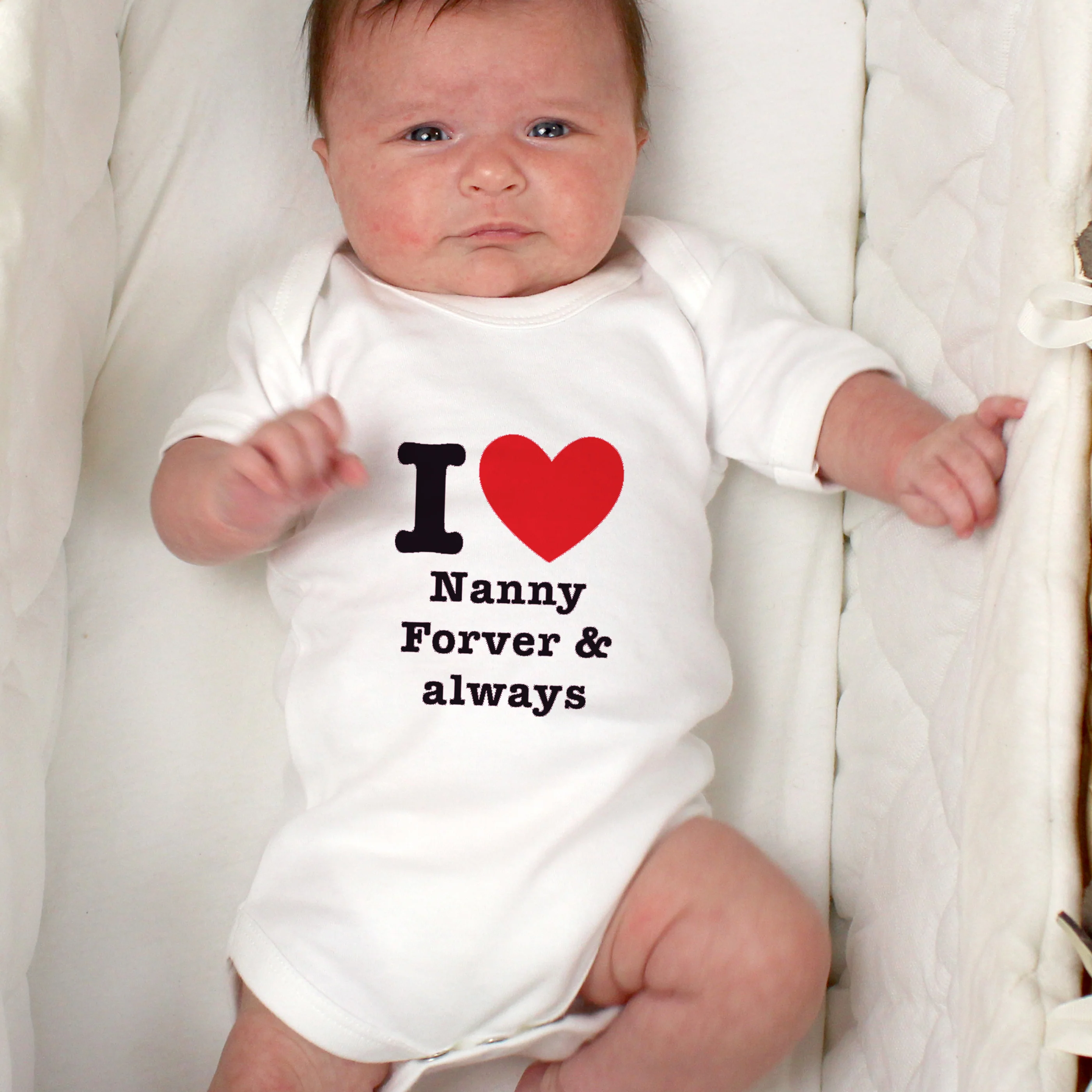 Personalised I HEART 0-3 Months Baby Vest - Image 3