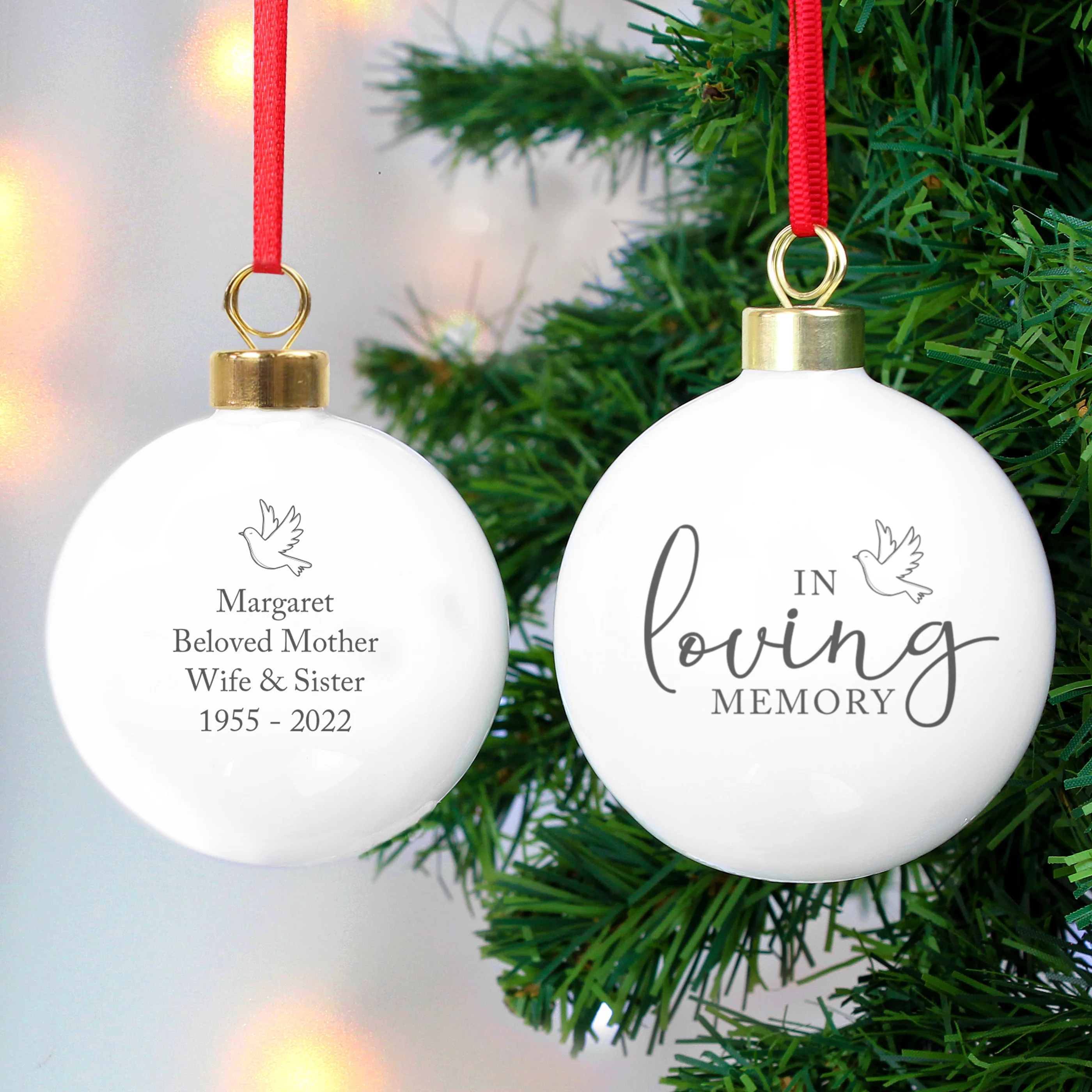 Personalised In Loving Memory Bauble - Image 3