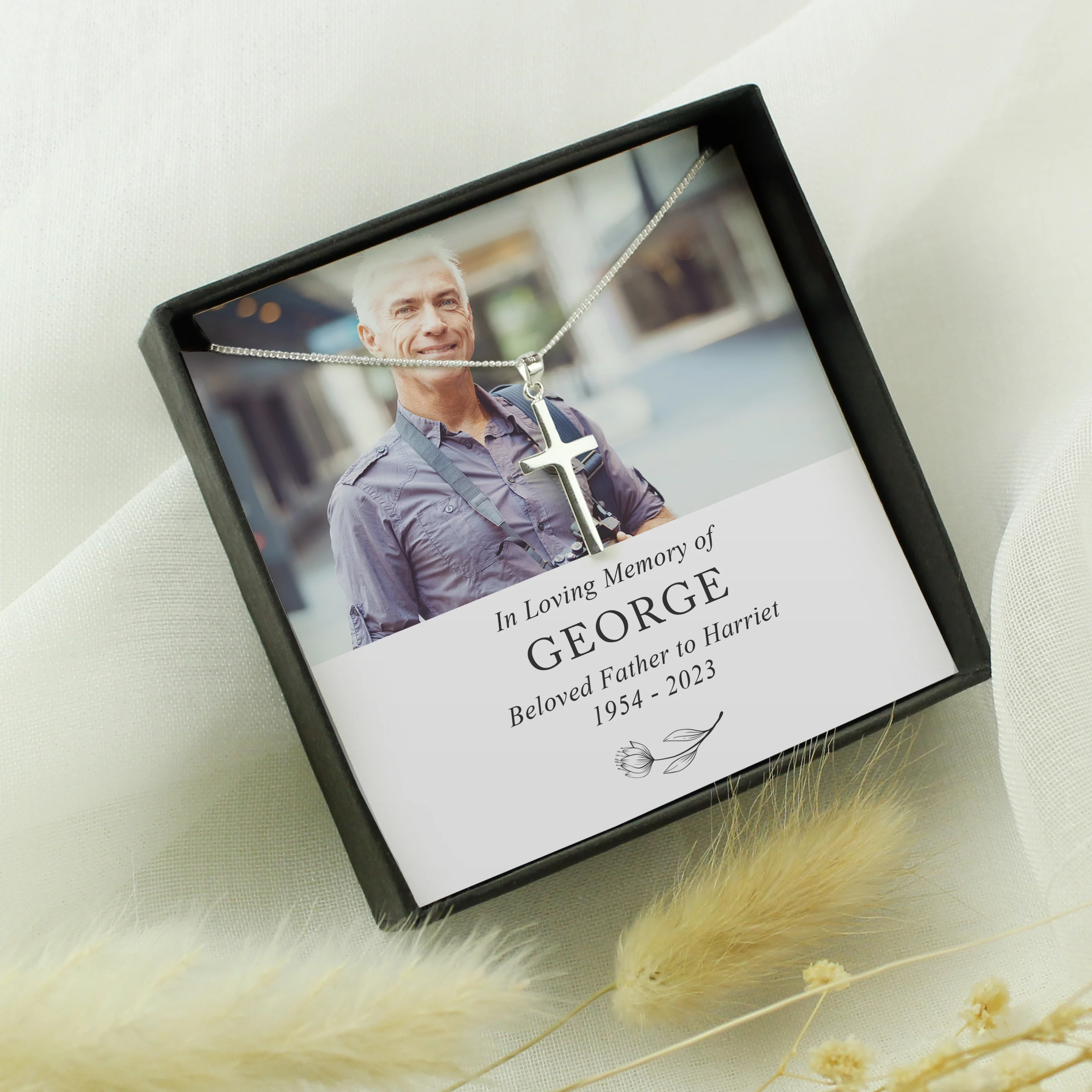 Personalised In Loving Memory Photo Upload Necklace and Box - Image 4