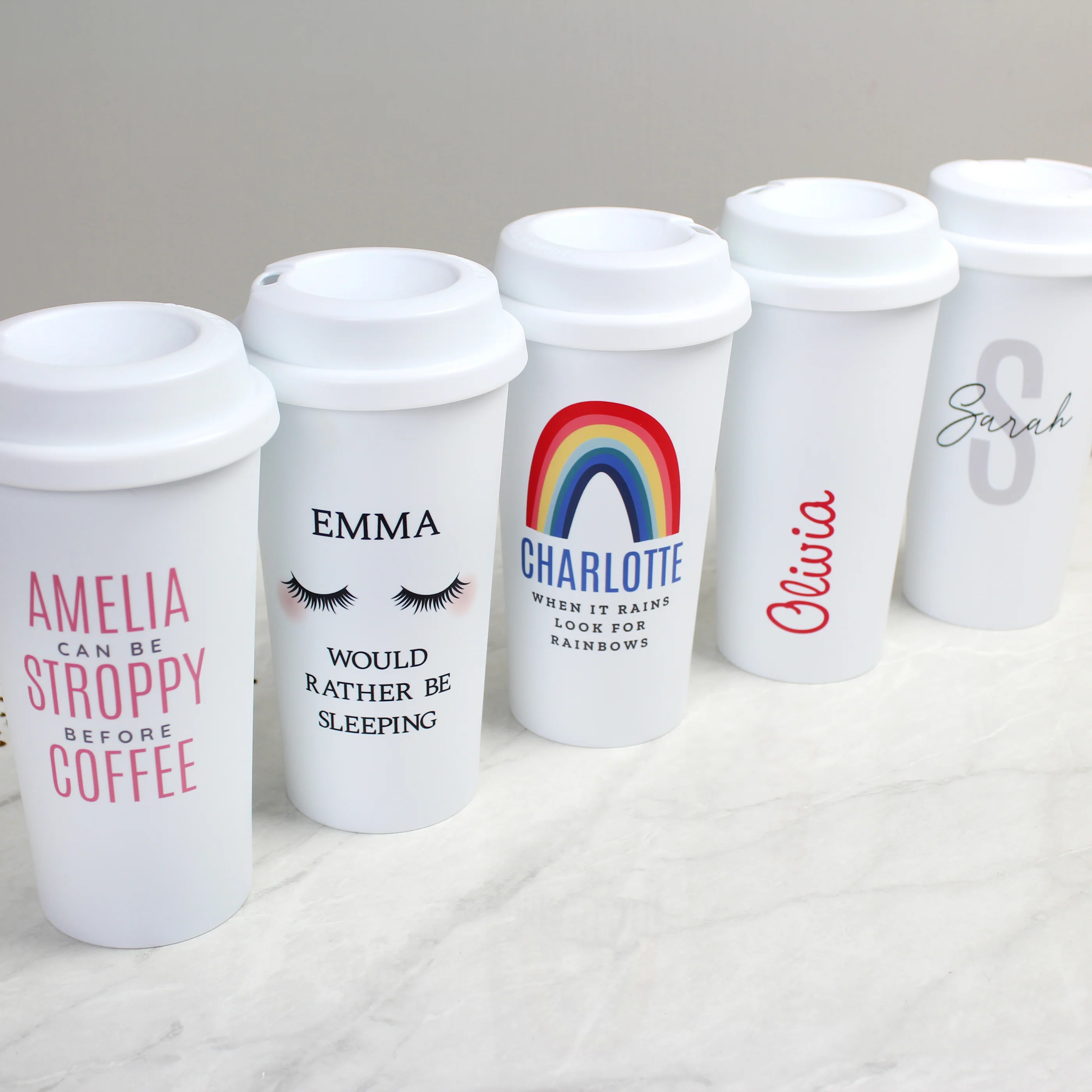 Personalised Initial & Name Insulated Reusable Eco Travel Cup - Image 5