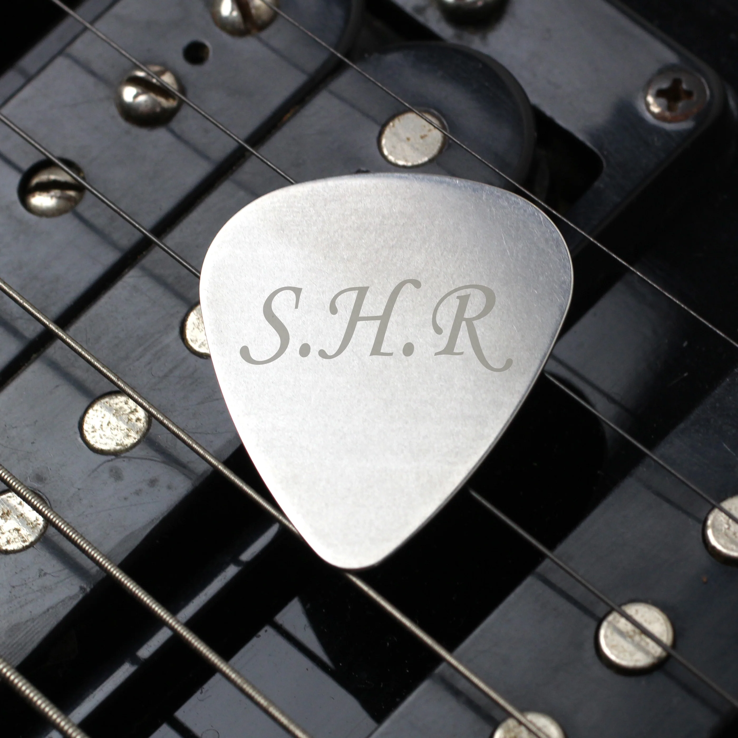 Personalised Initials Silver Plectrum - Image 3