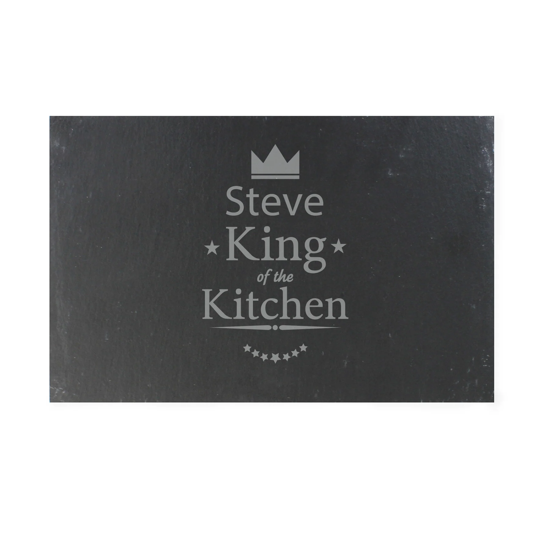 Personalised King of the Kitchen Slate Placemat - Image 2