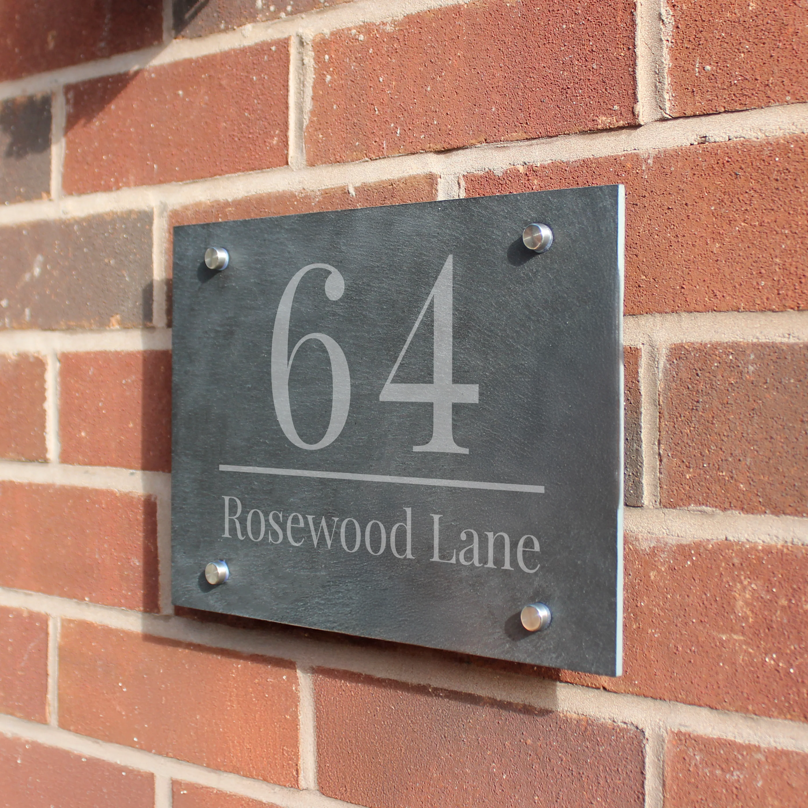 Personalised Large Number Slate House Sign - Image 2
