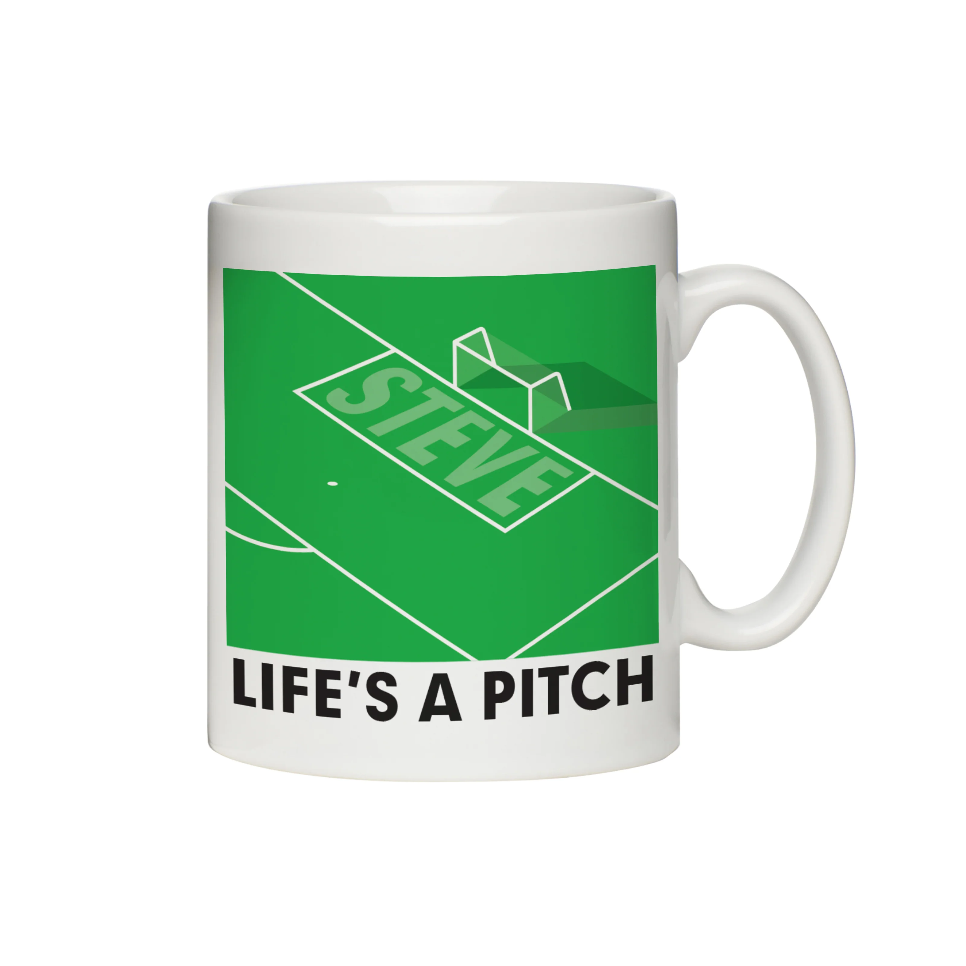 Personalised Life's A Pitch Mug - Image 4