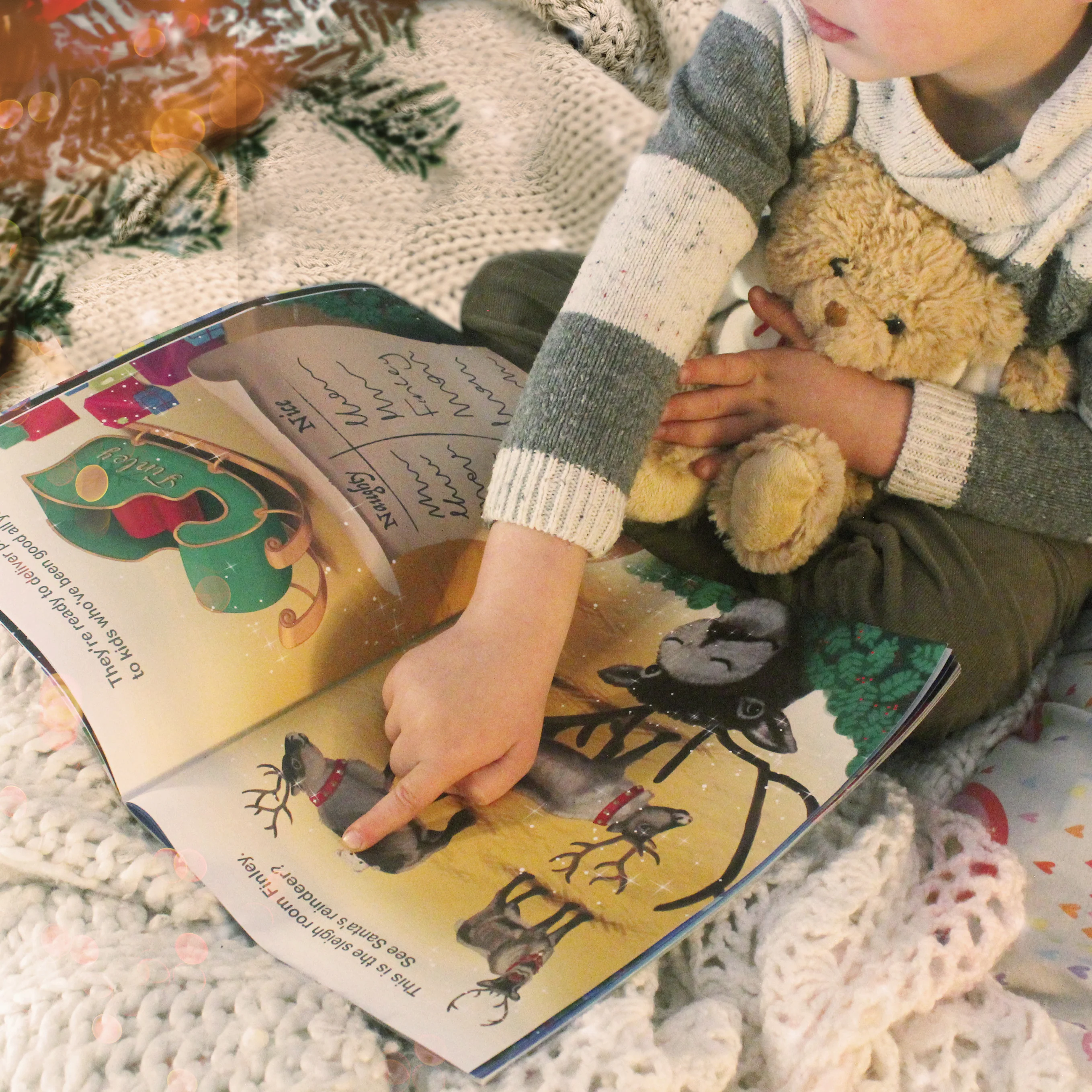 Personalised Magical Christmas Adventure Story Book and Personalised Teddy Bear - Image 7