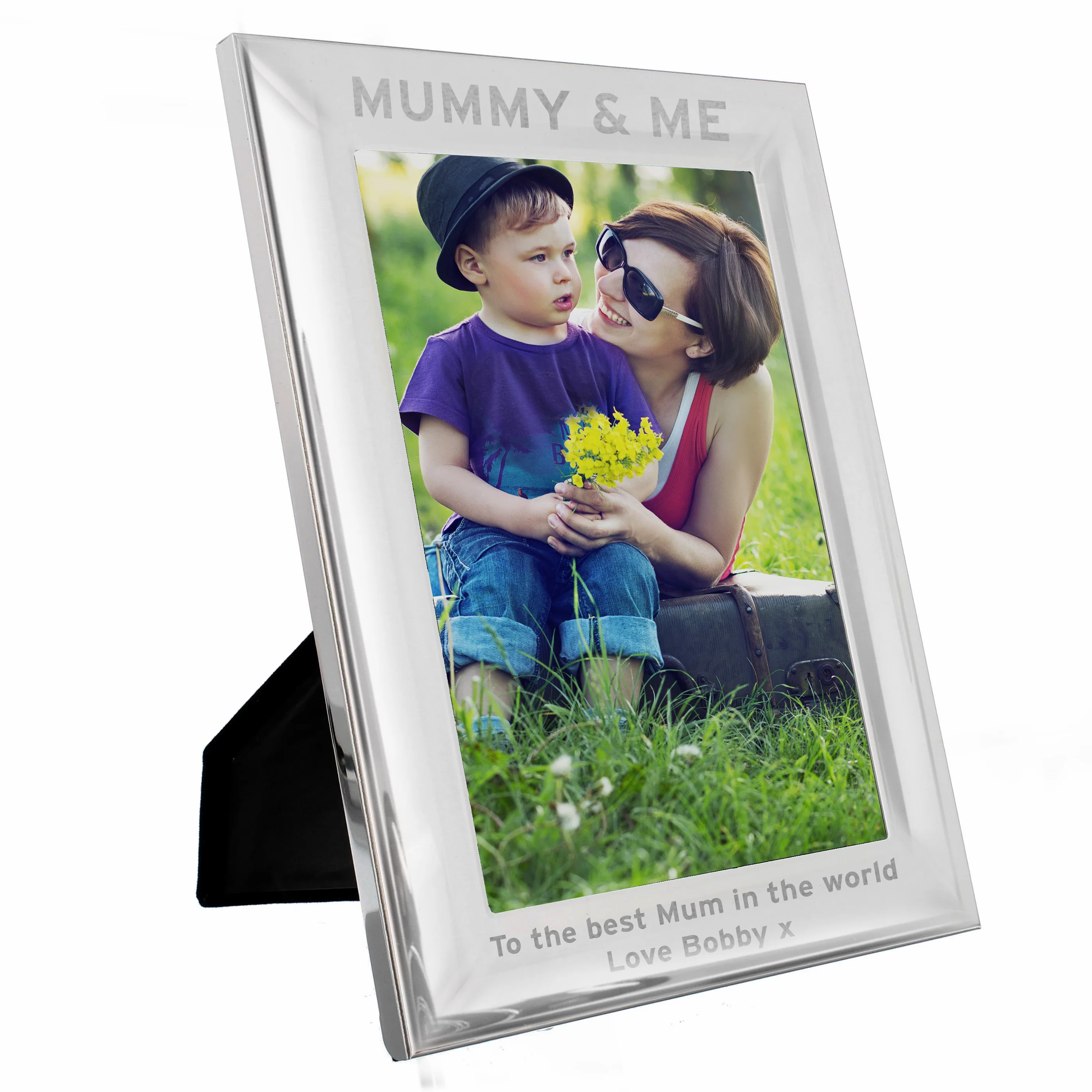 Personalised & Me 5x7 Silver Photo Frame - Image 2