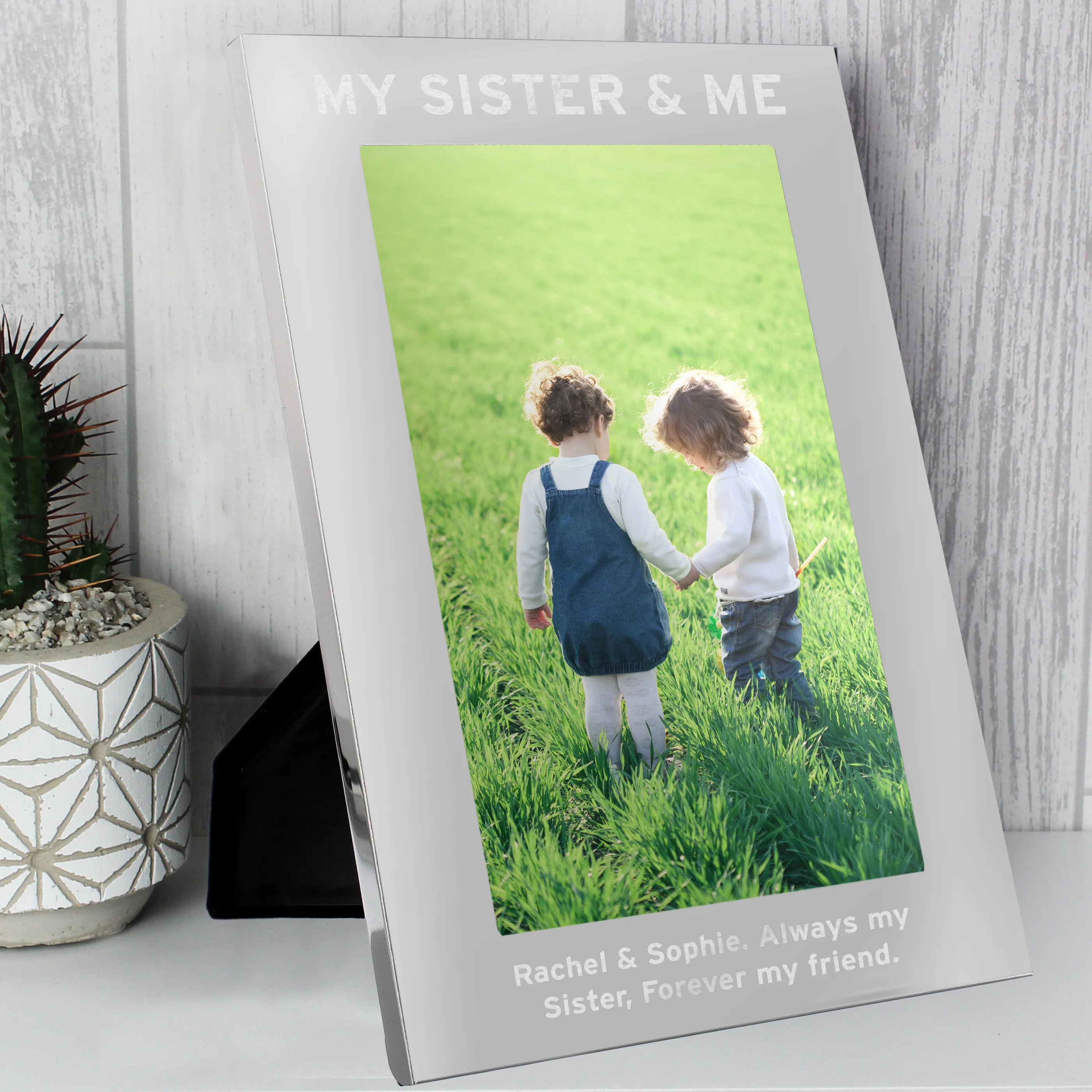 Personalised & Me 5x7 Silver Photo Frame - Image 6