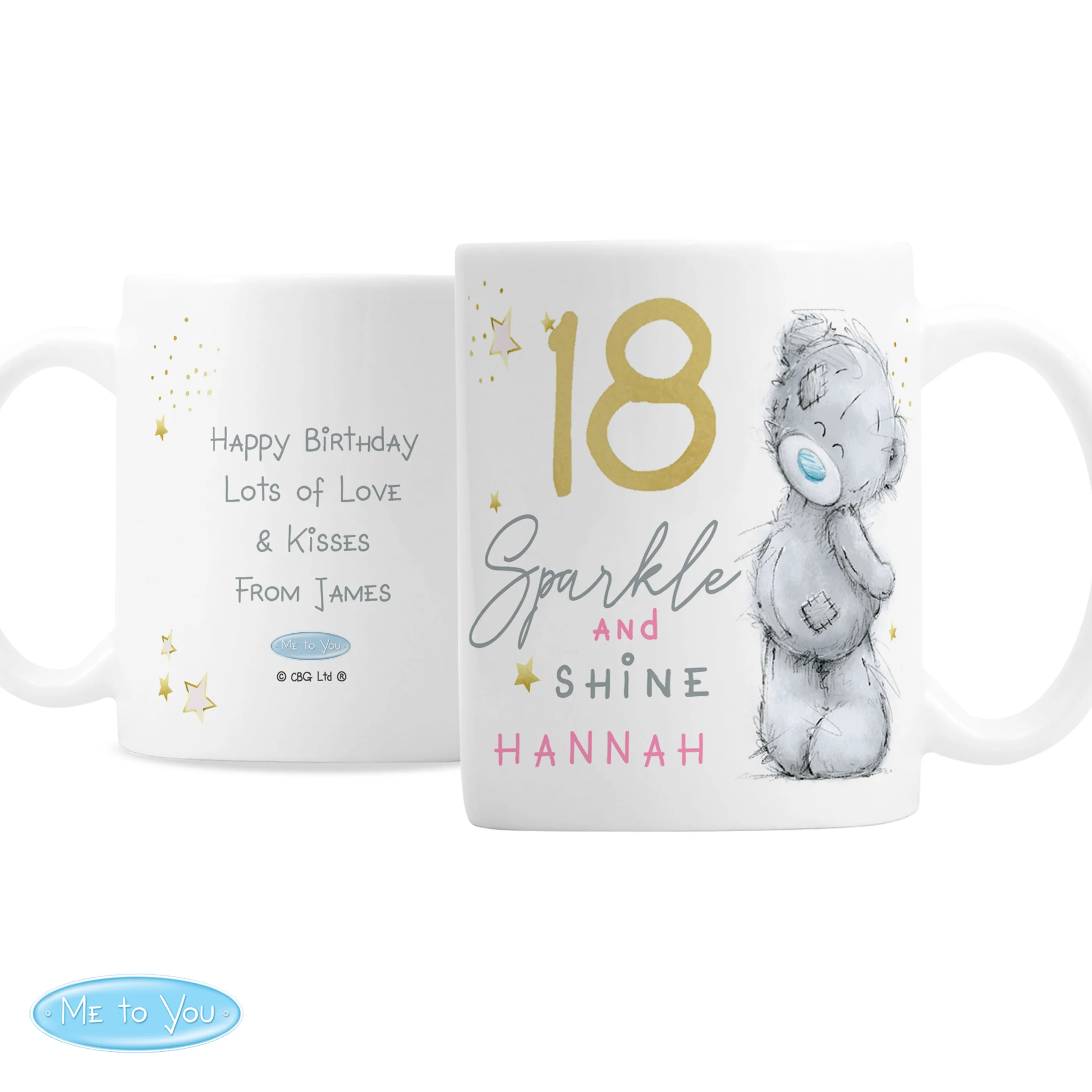 Personalised Me To You Sparkle & Shine Birthday Mug - Image 2