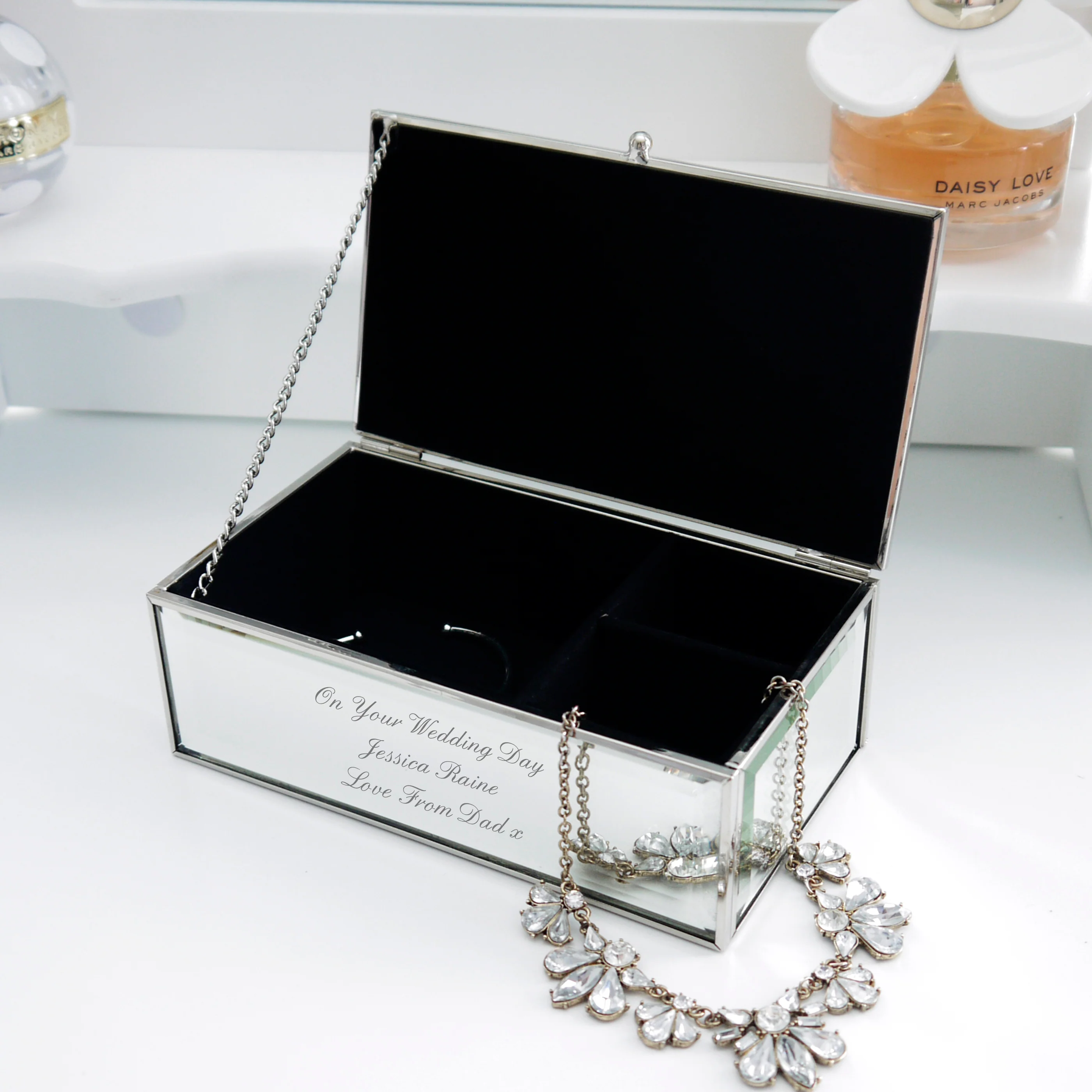 Personalised Mirrored Jewellery Box - Image 3