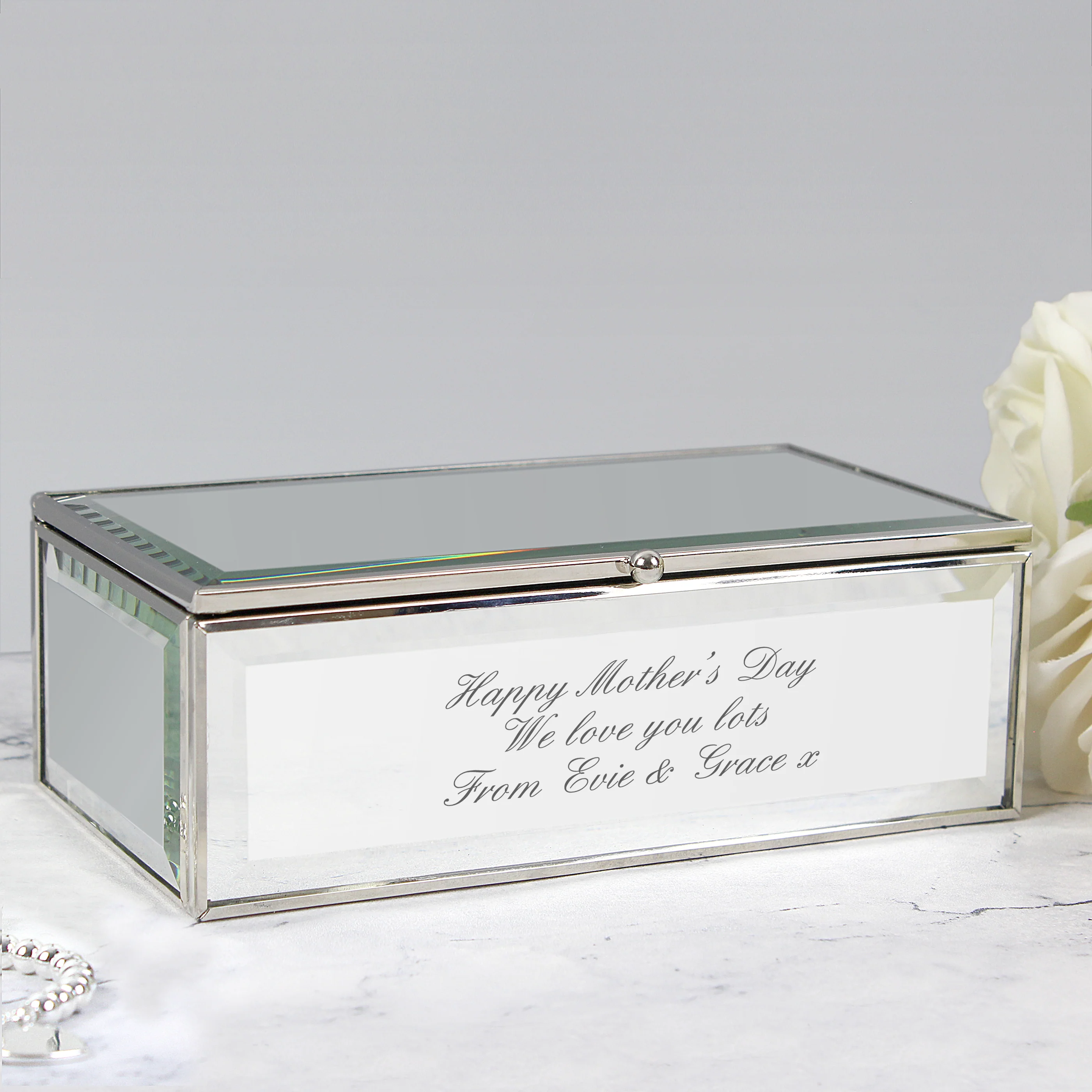 Personalised Mirrored Jewellery Box - Image 4