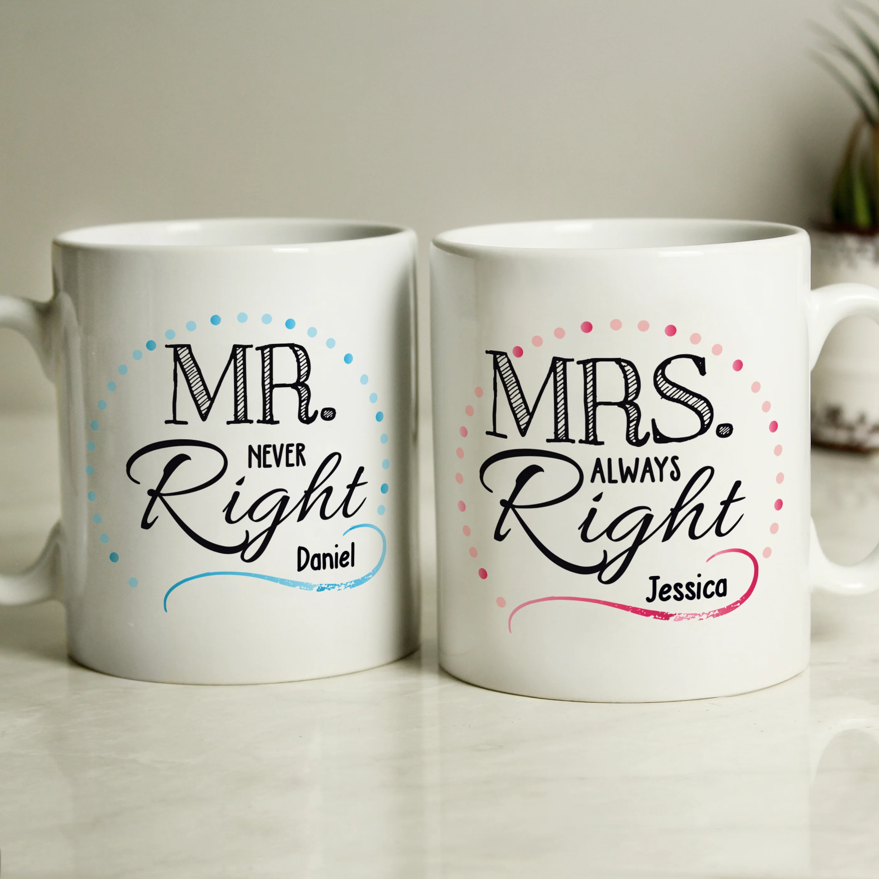 Personalised Mr & Mrs Mug Set - Image 2