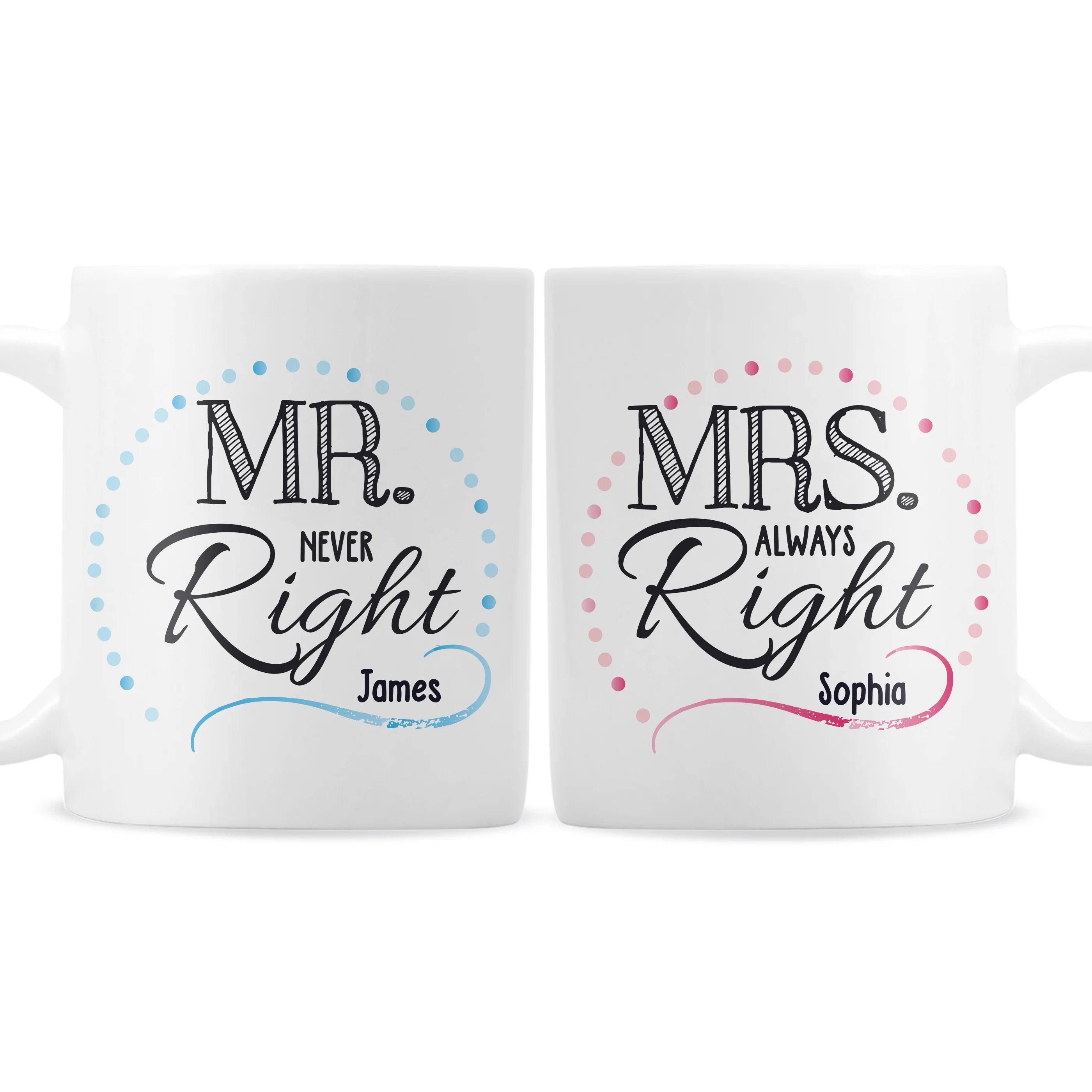 Personalised Mr & Mrs Mug Set - Image 3