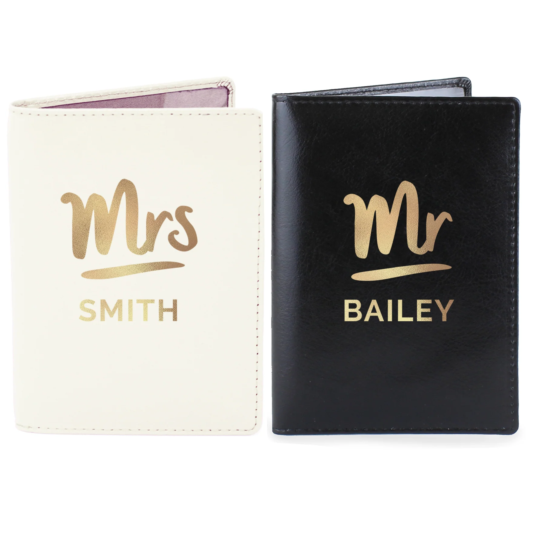 Personalised Mr & Mrs Passport Holders Set - Image 2