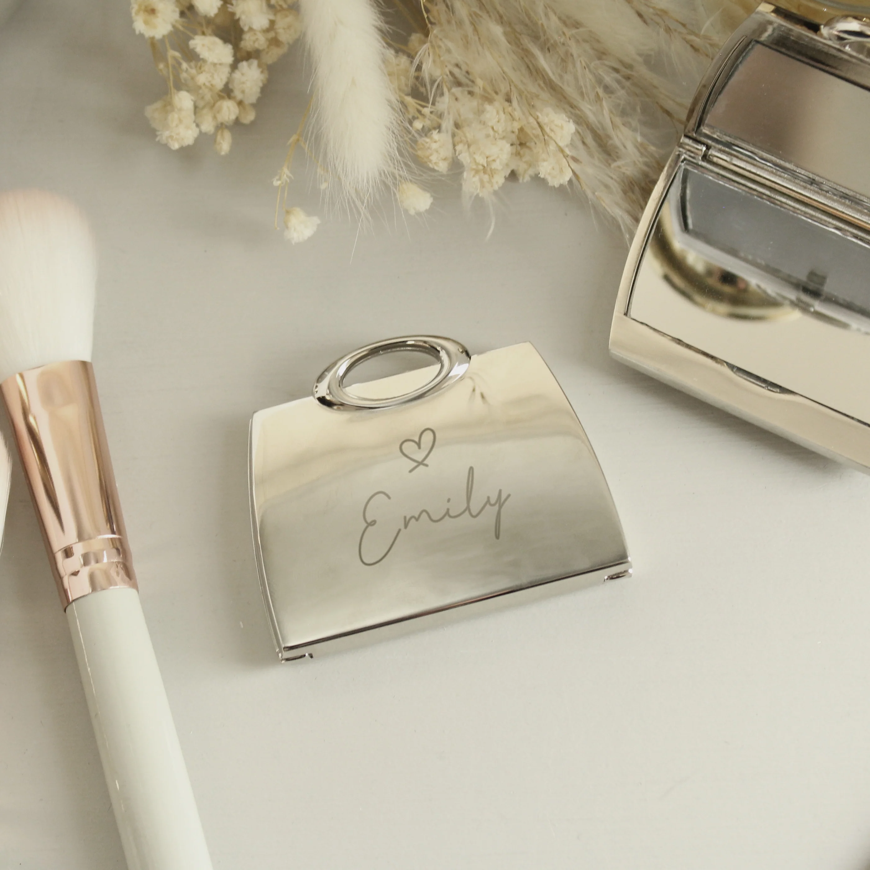 Personalised Name Handbag Compact Mirror - Image 3