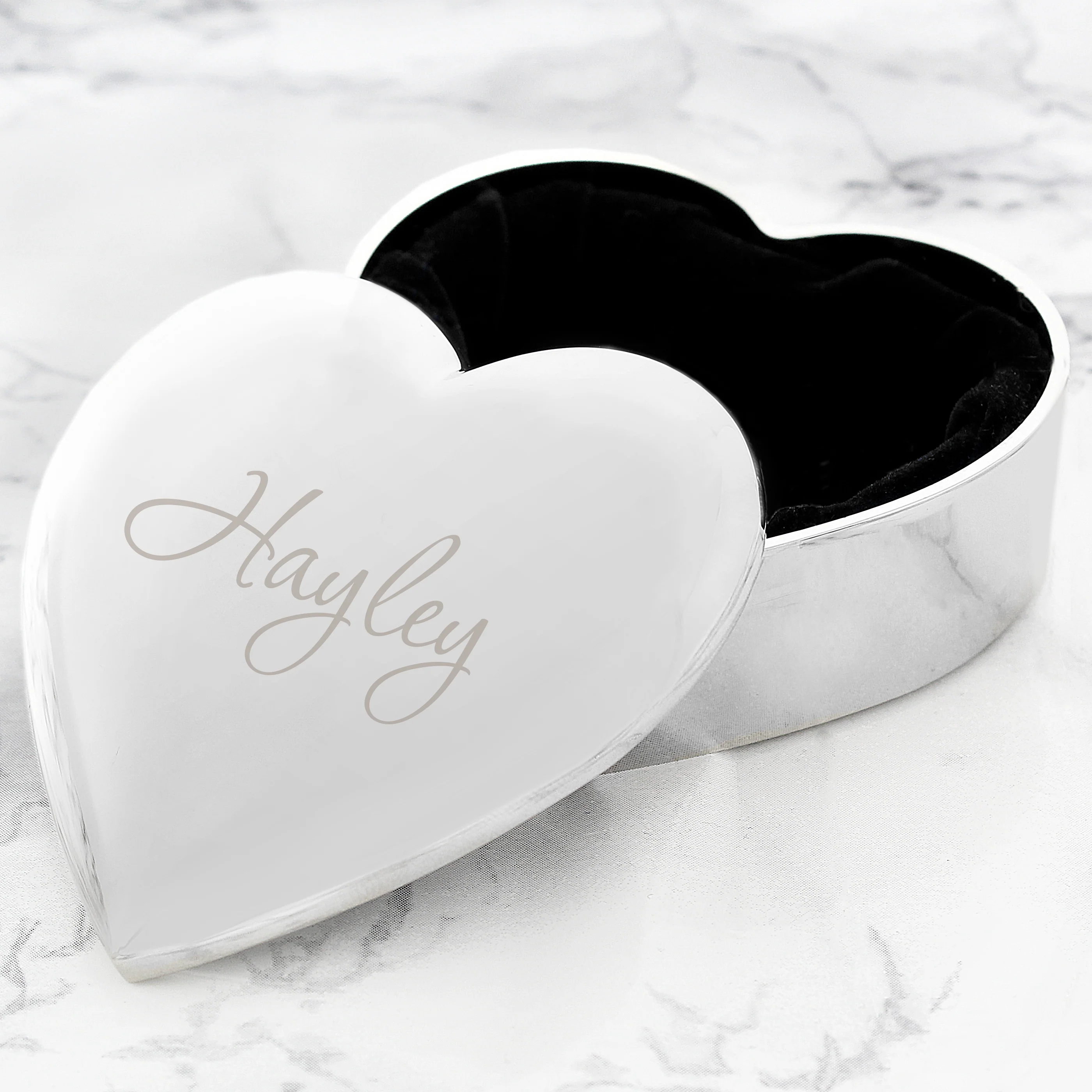 Personalised Name Only Heart Trinket Box - Image 4