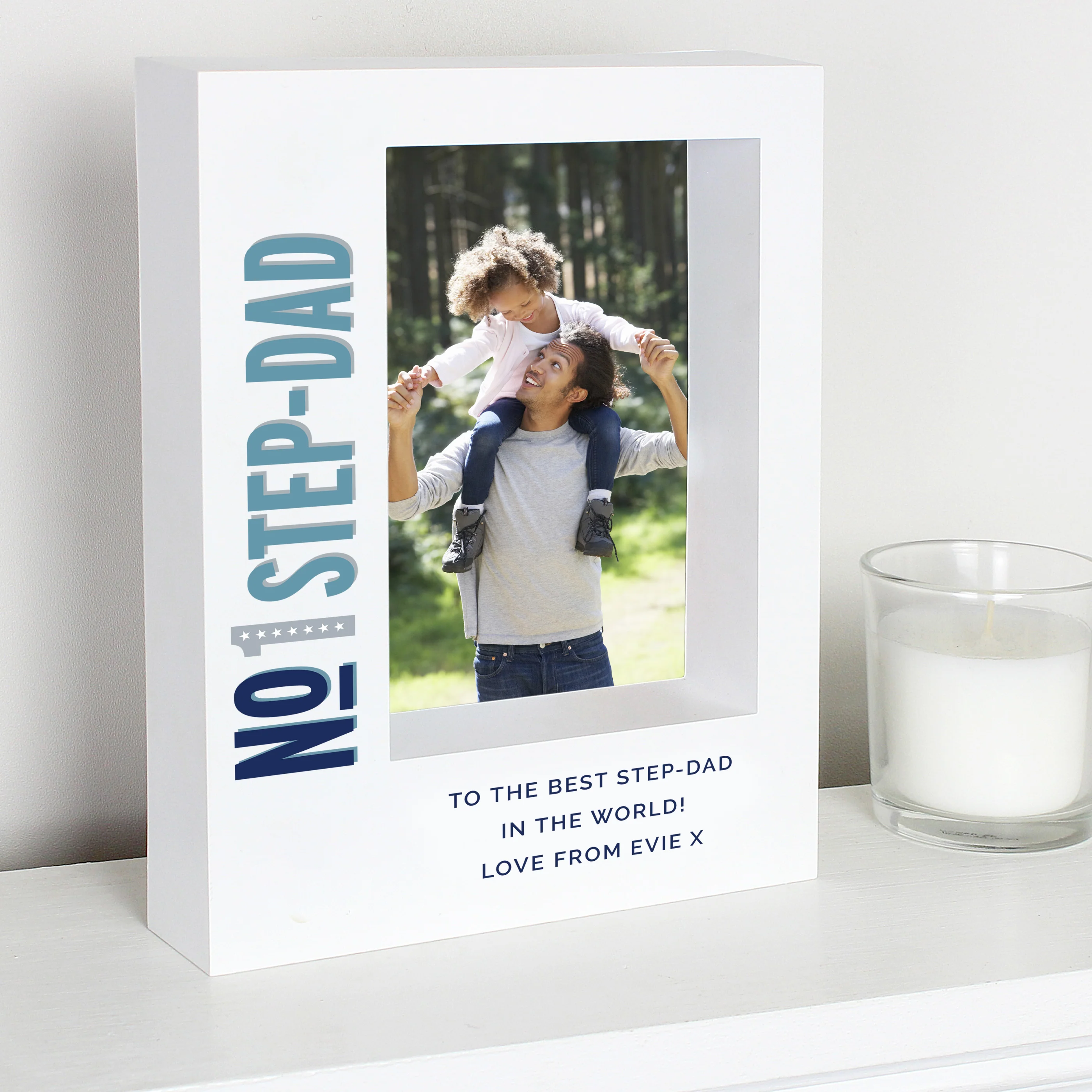 Personalised No.1 5x7 Box Photo Frame - Image 4