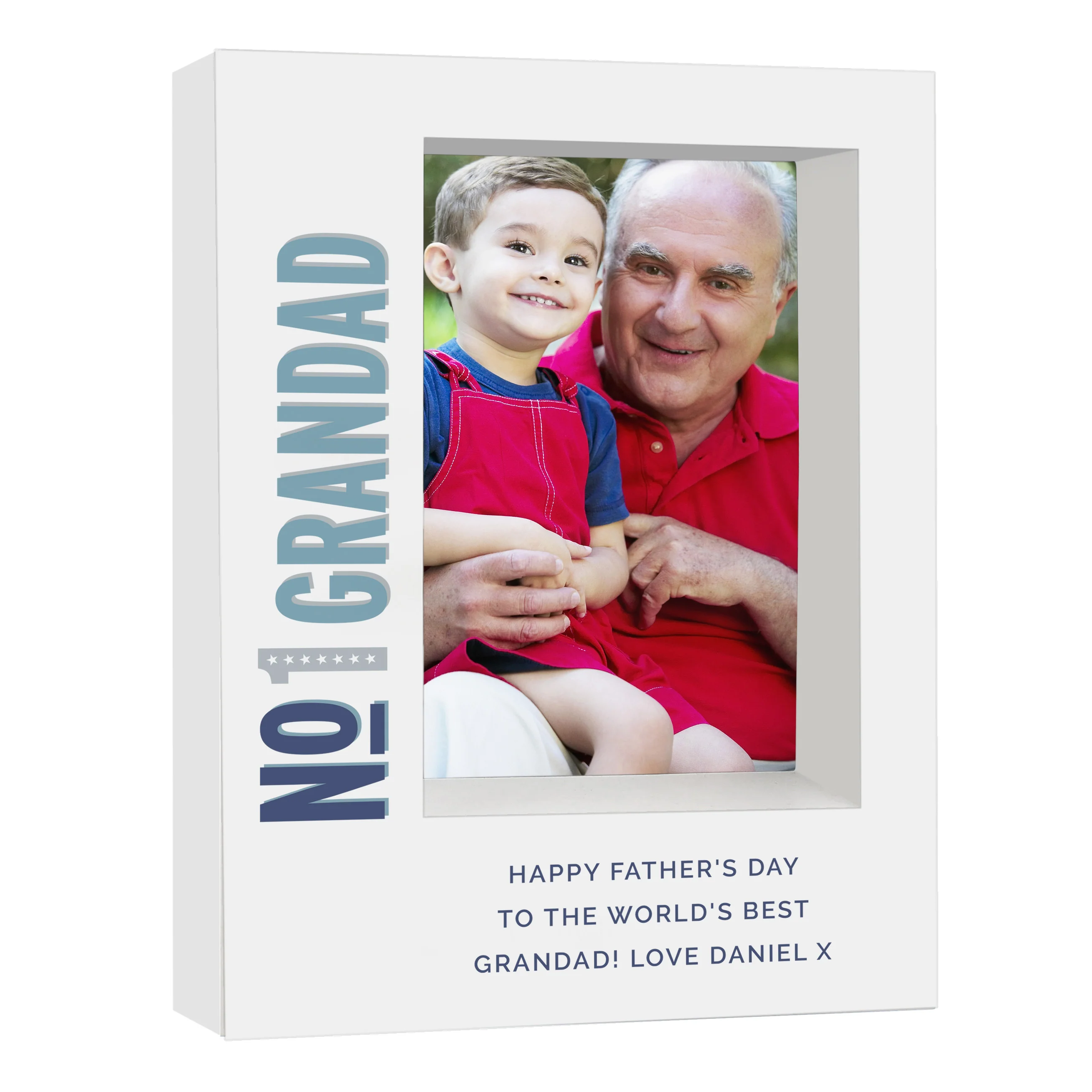 Personalised No.1 5x7 Box Photo Frame - Image 5