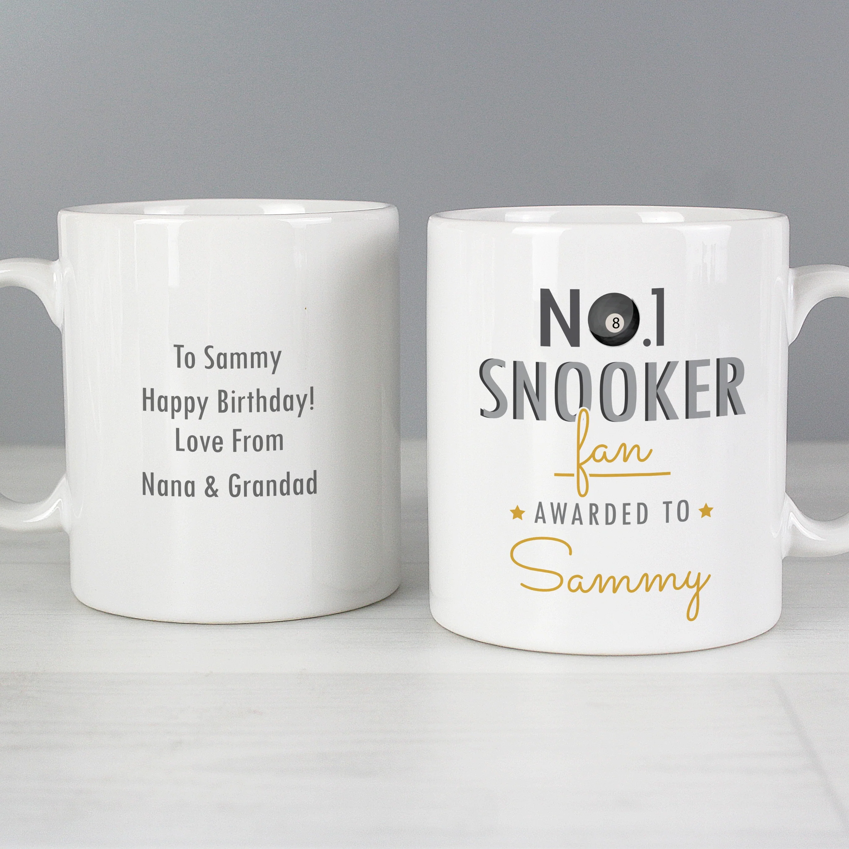 Personalised No.1 Snooker Fan Mug - Image 4
