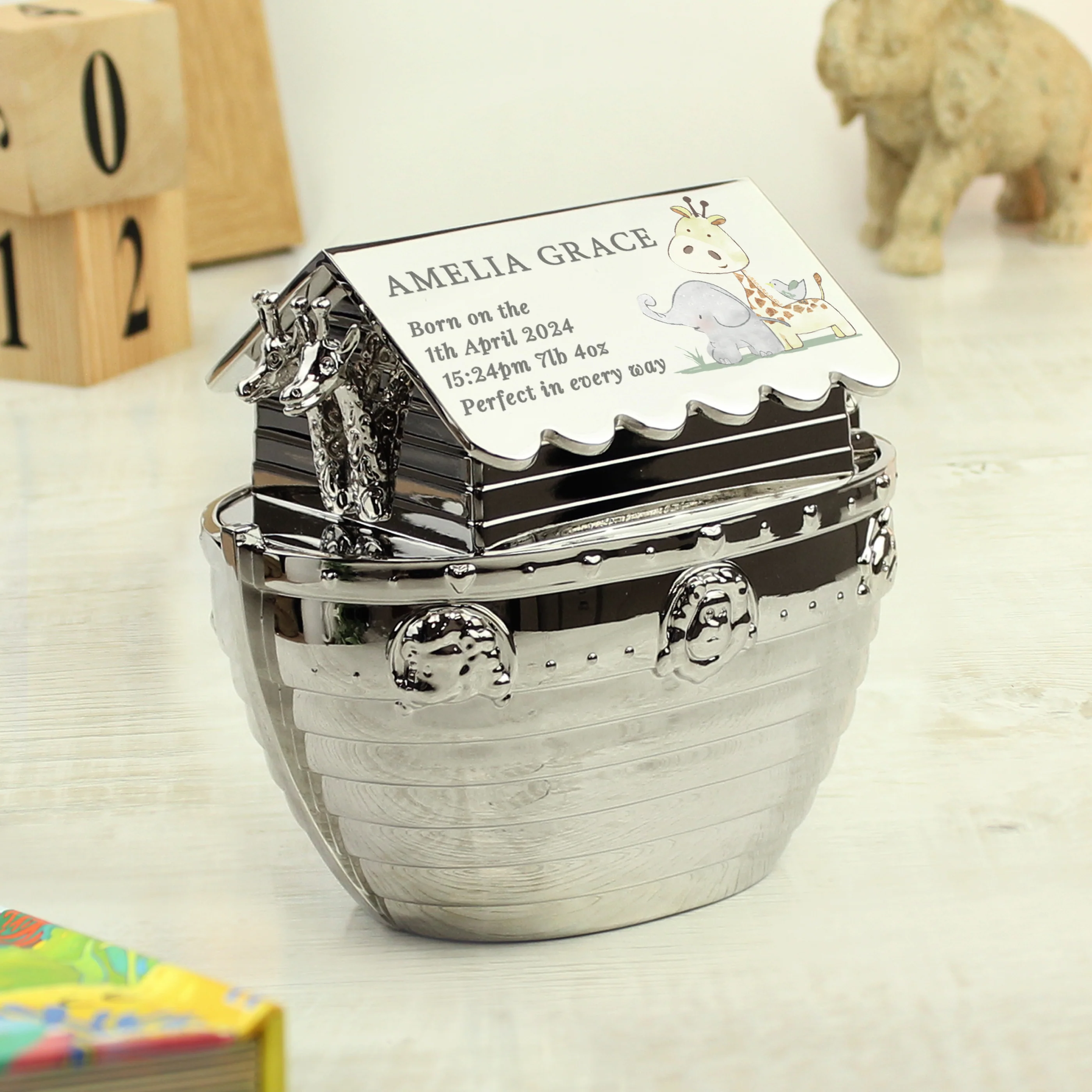 Personalised Noahs Ark Money Box - Image 2