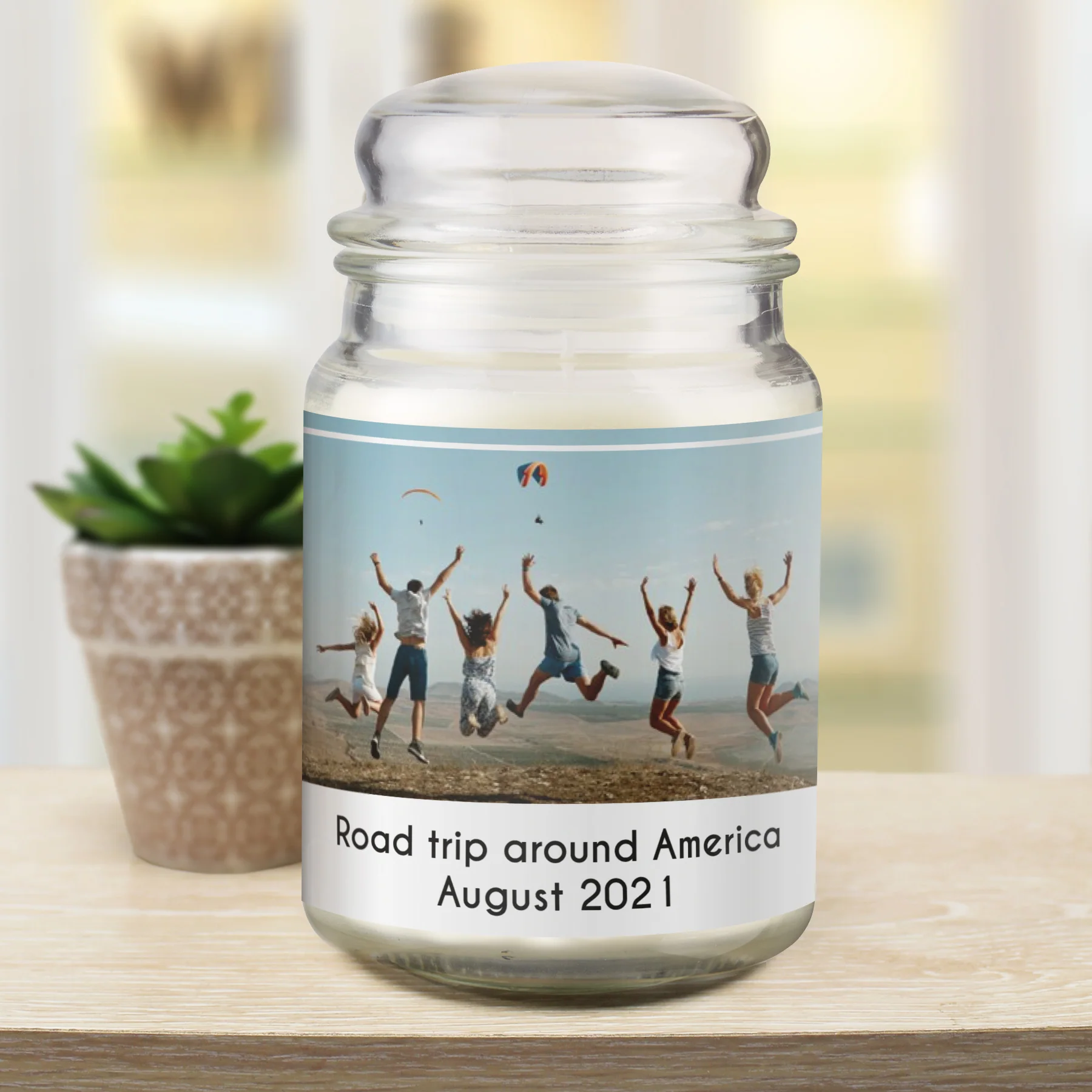 Personalised Photo Upload Scented Jar Candle - Image 2