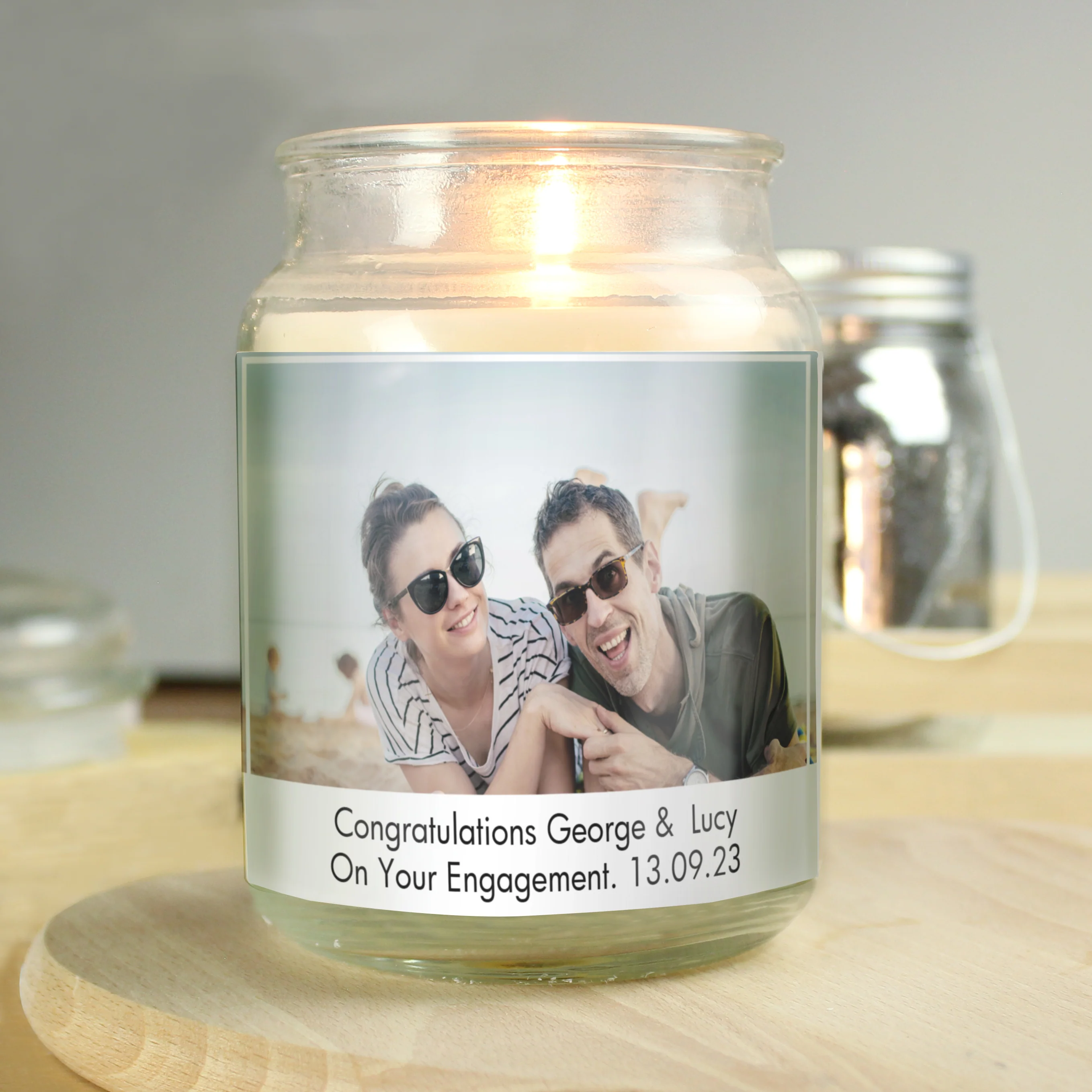 Personalised Photo Upload Scented Jar Candle - Image 8