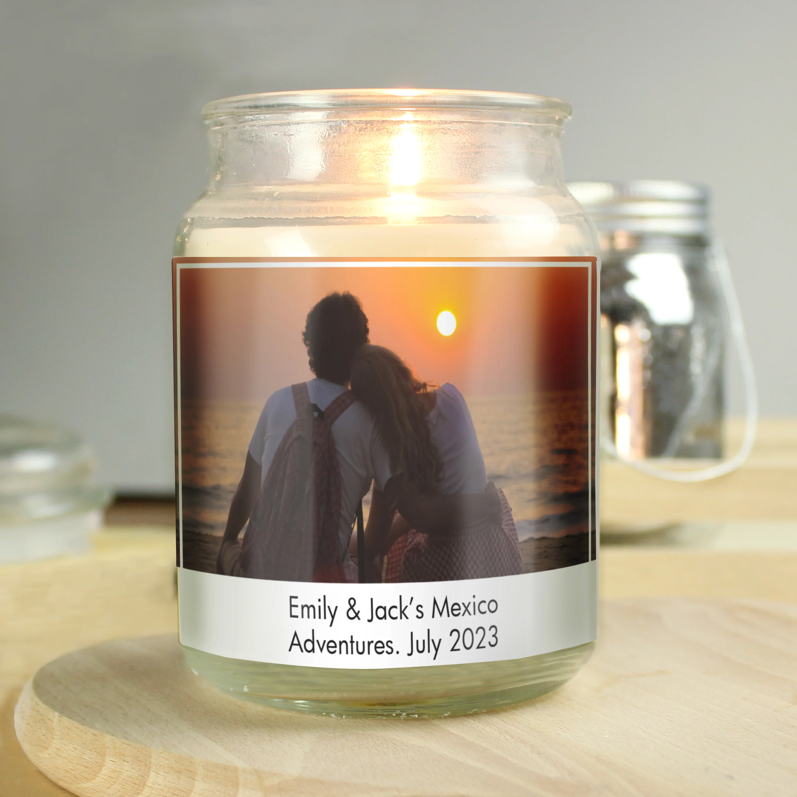 Personalised Photo Upload Scented Jar Candle - Image 9