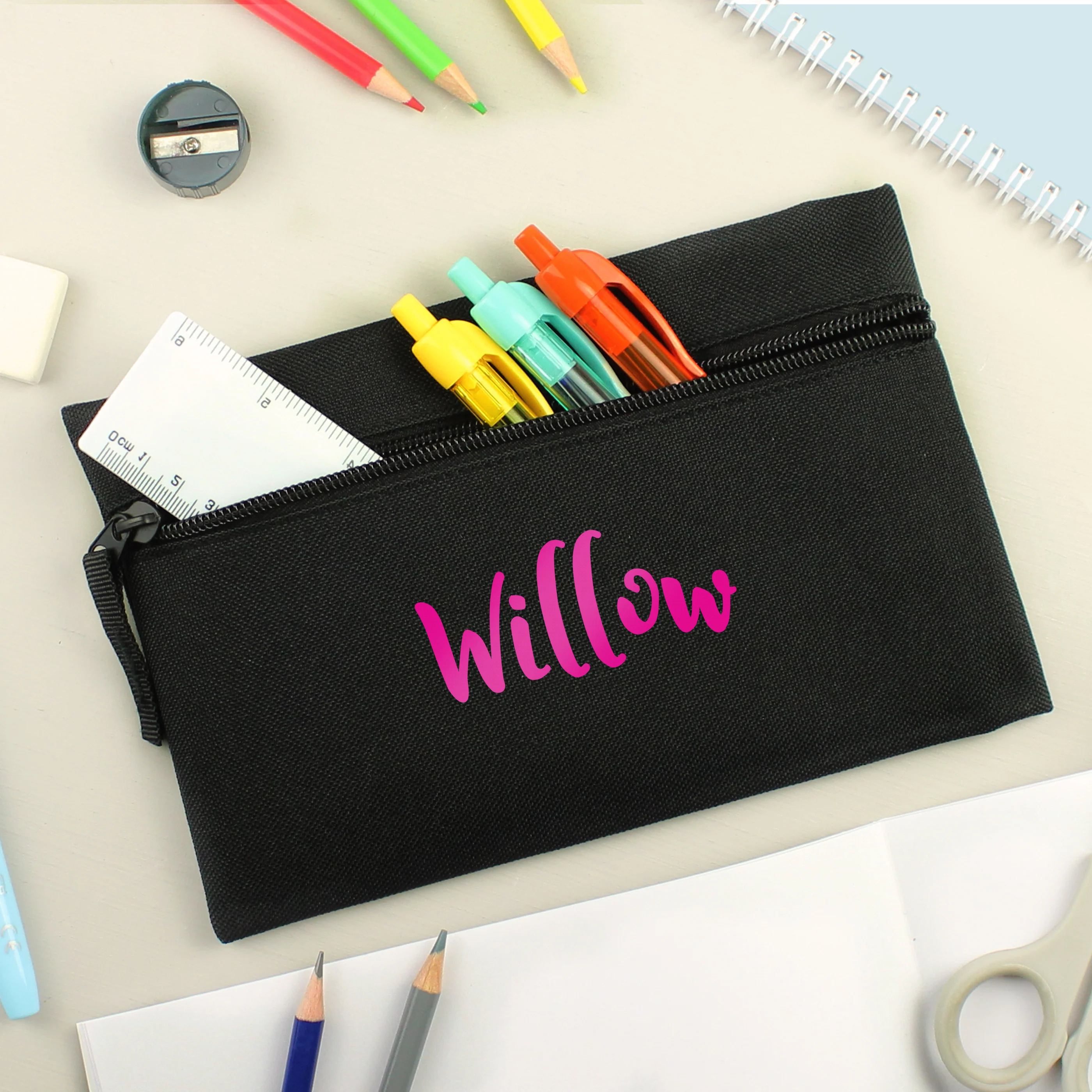Personalised Pink Name Pencil Case - Image 2
