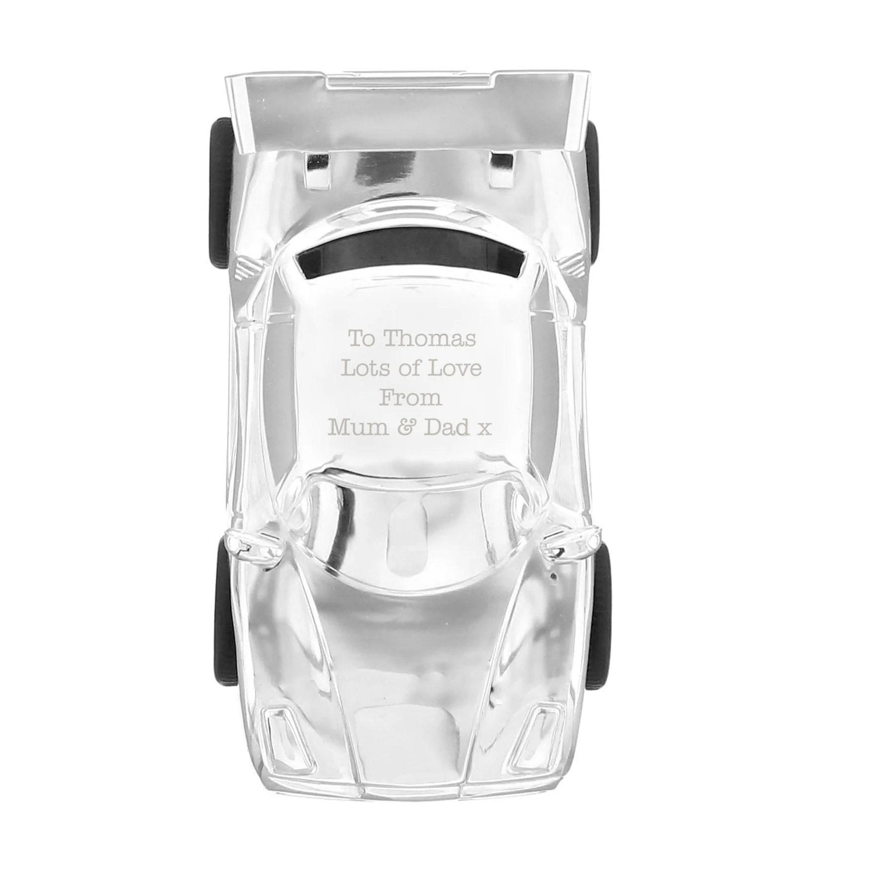 Personalised Racing Car Money Box - Image 2