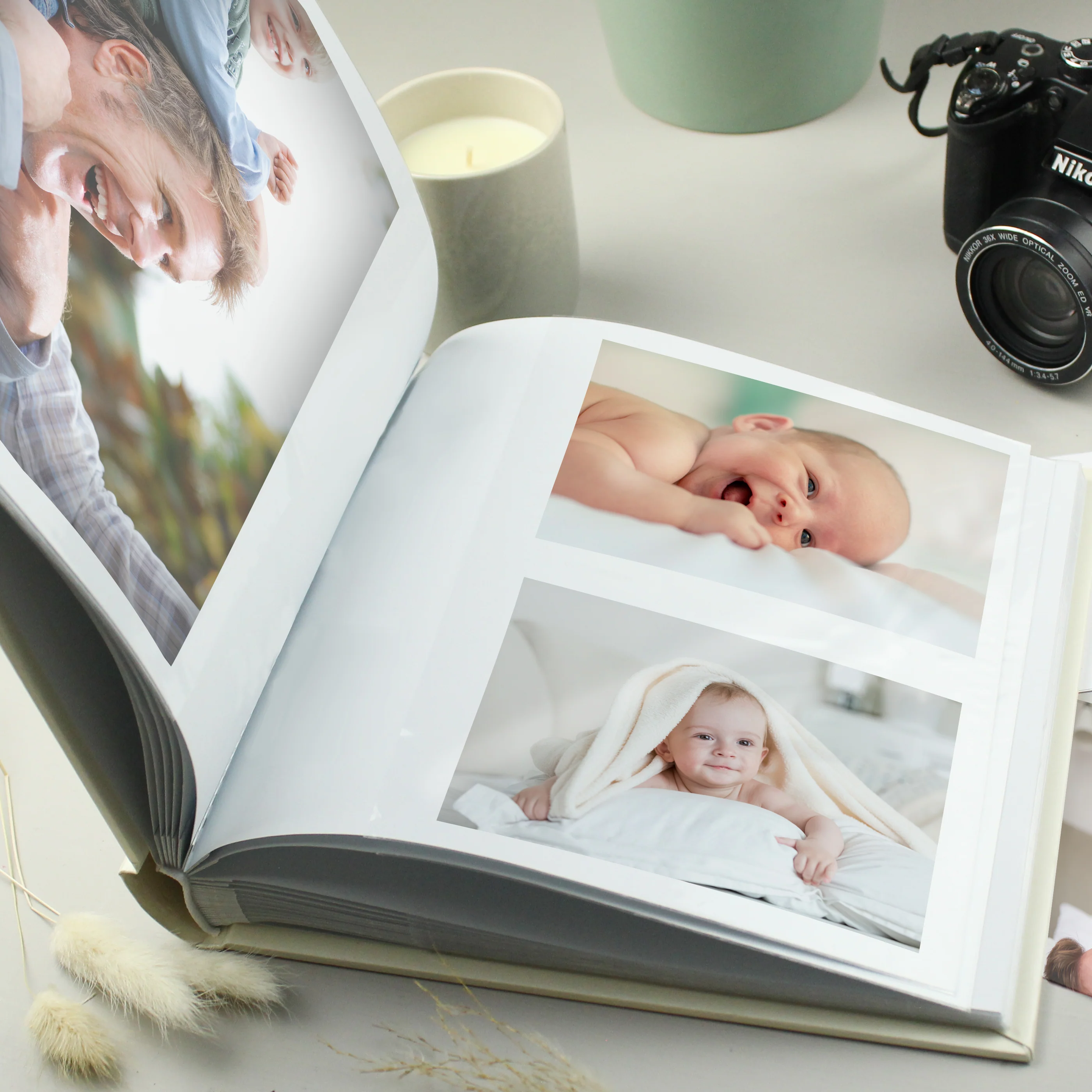 Personalised Religious Cross Square Photo Album - Image 6