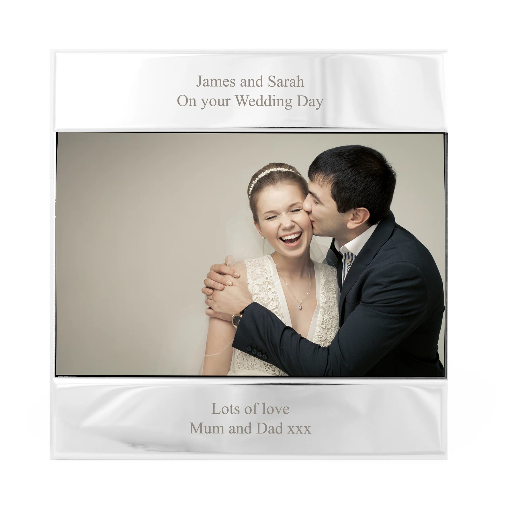 Personalised Silver 6x4 Photo Frame - Image 4