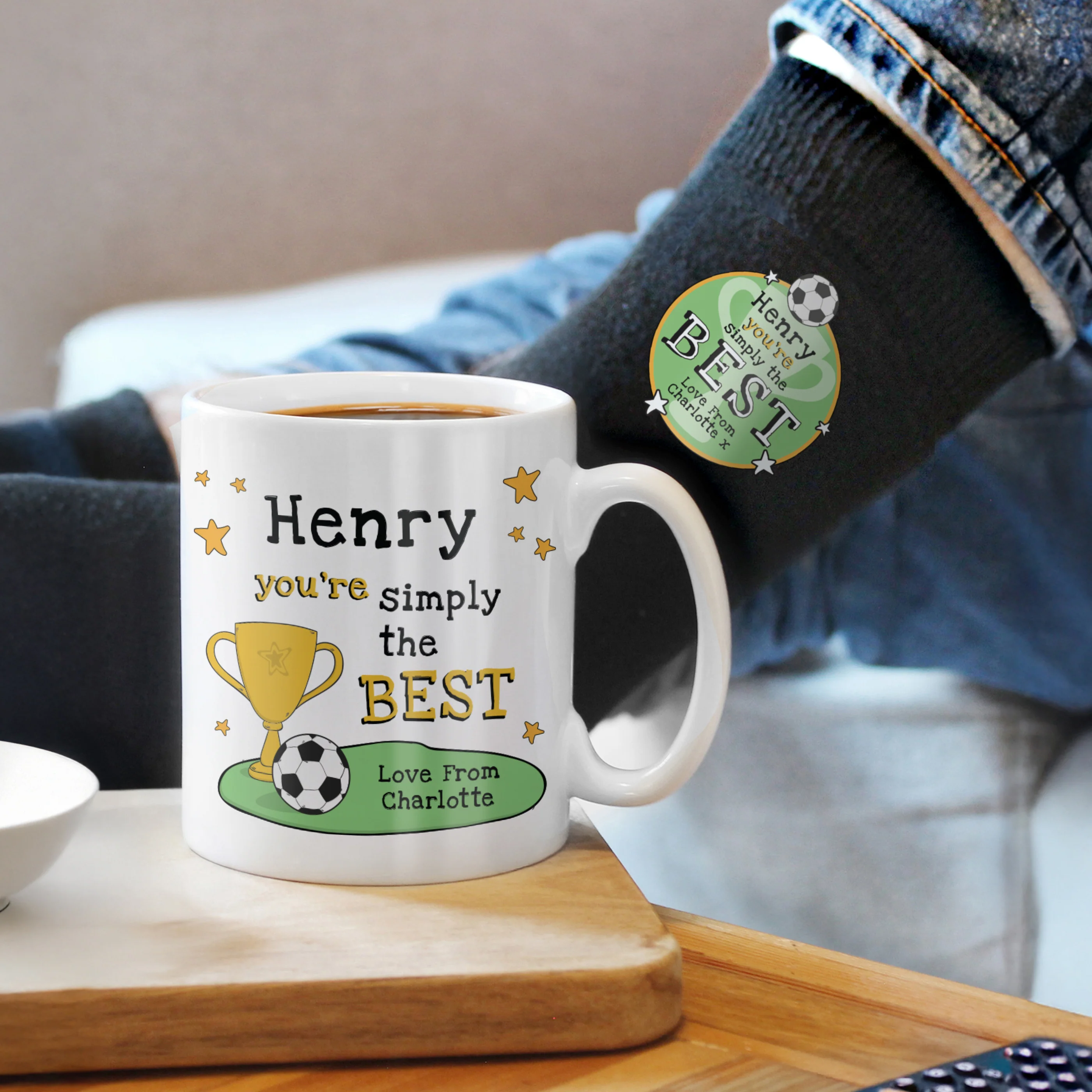 Personalised Simply The Best Mug & Socks Set - Image 4