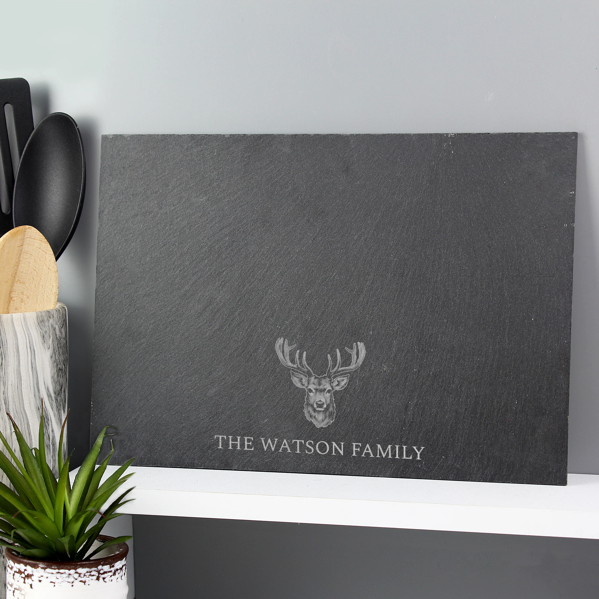 Personalised Stag Slate Placemat - Image 3