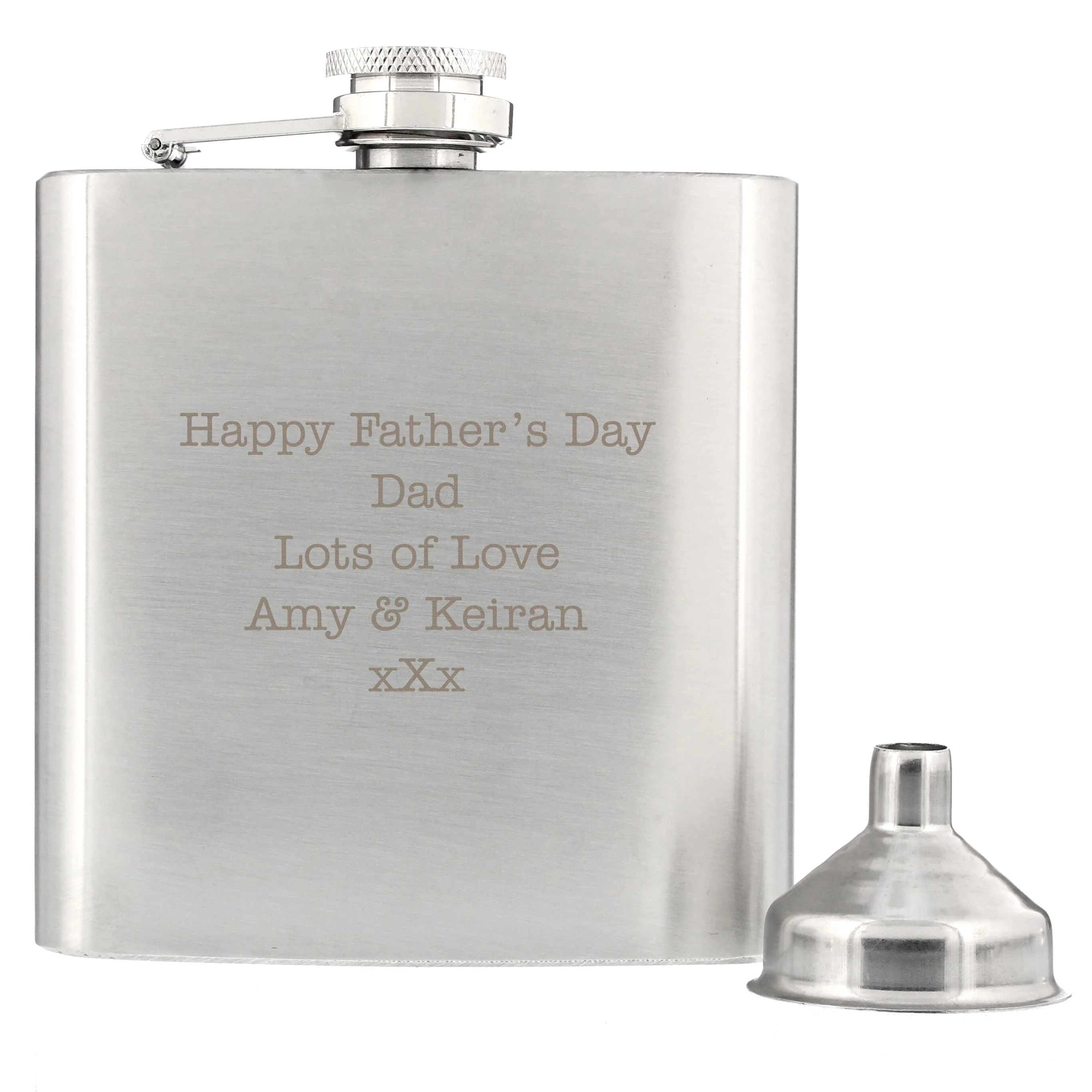 Personalised Stainless Steel Hip Flask - Image 6