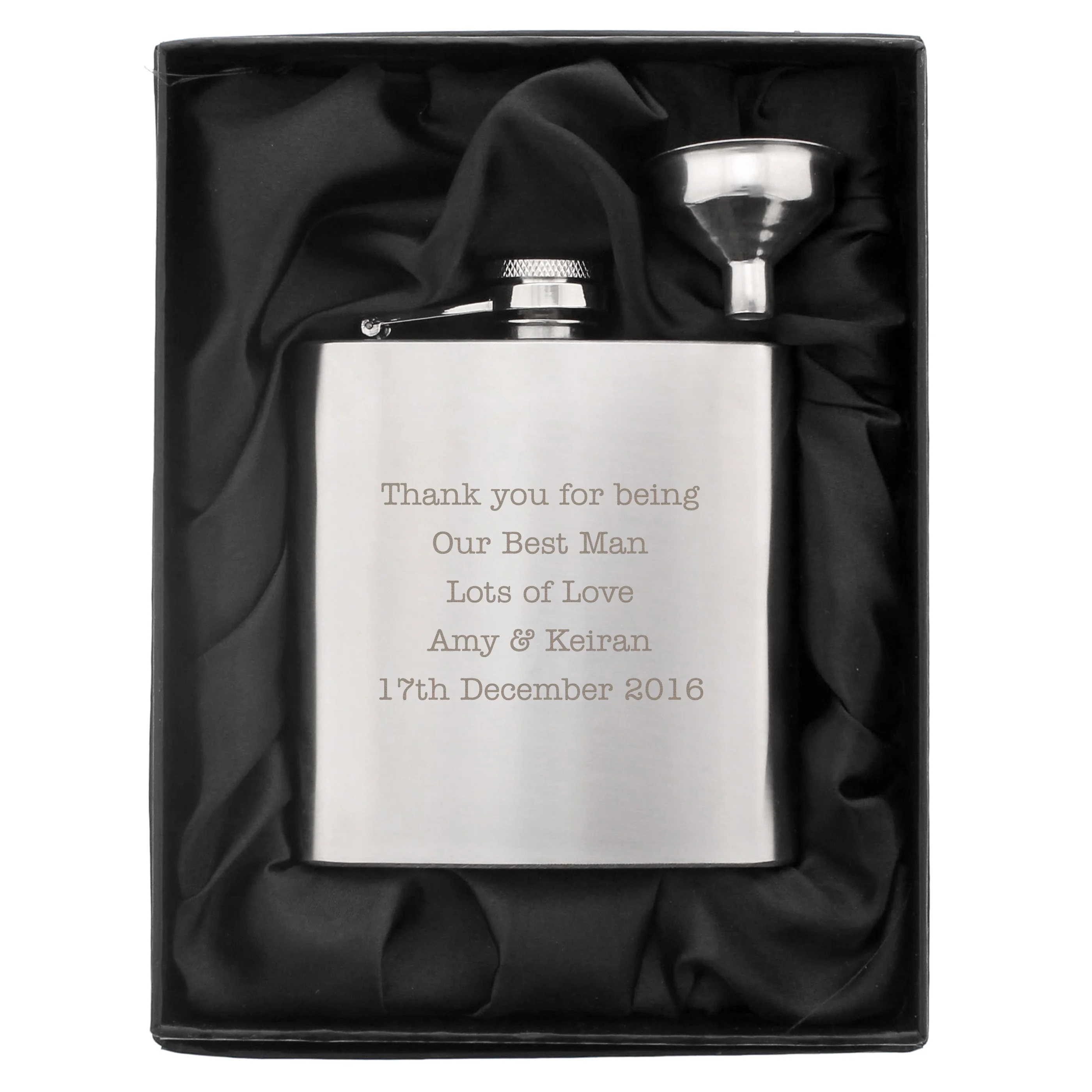 Personalised Stainless Steel Hip Flask - Image 8