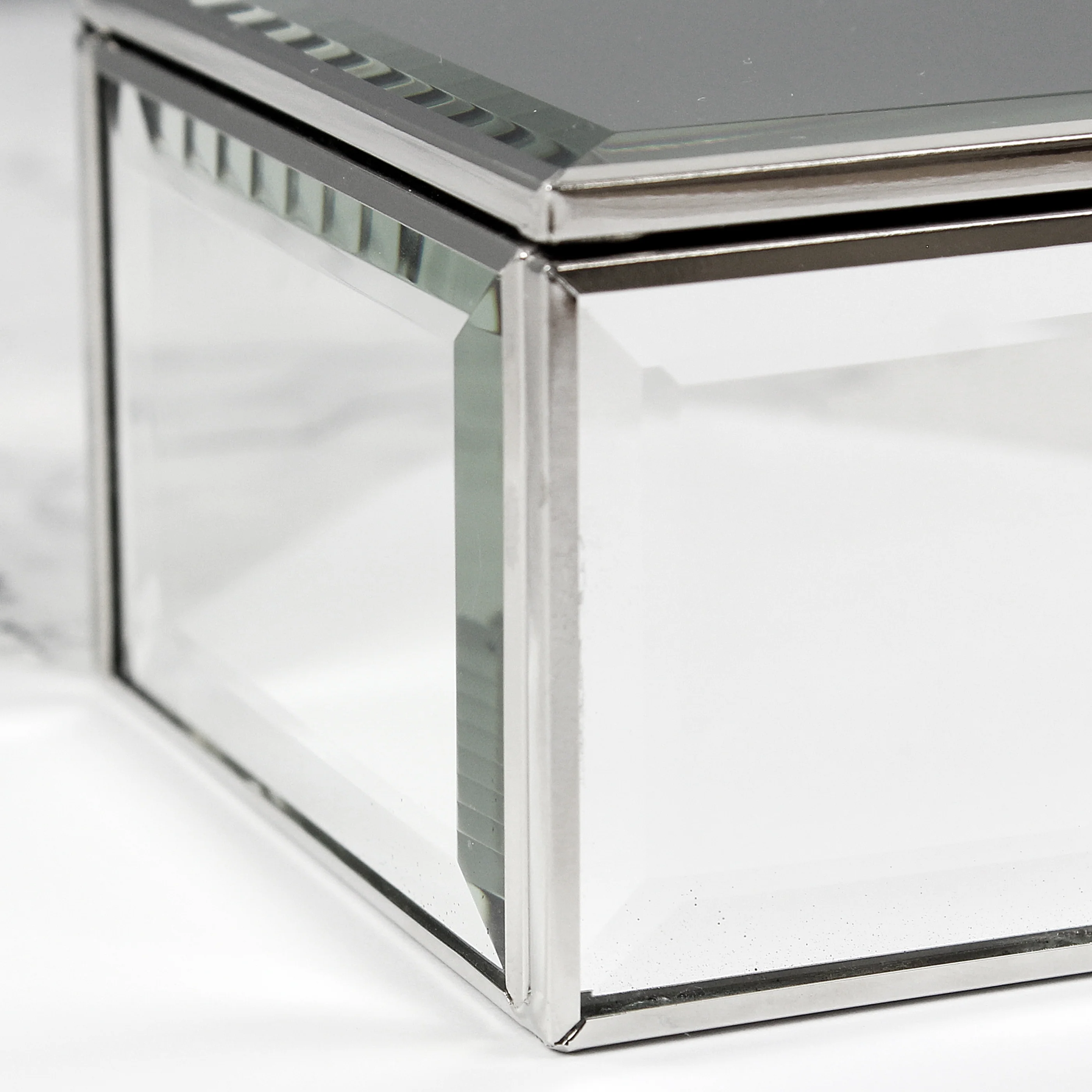 Personalised Swirls & Hearts Mirrored Jewellery Box - Image 3