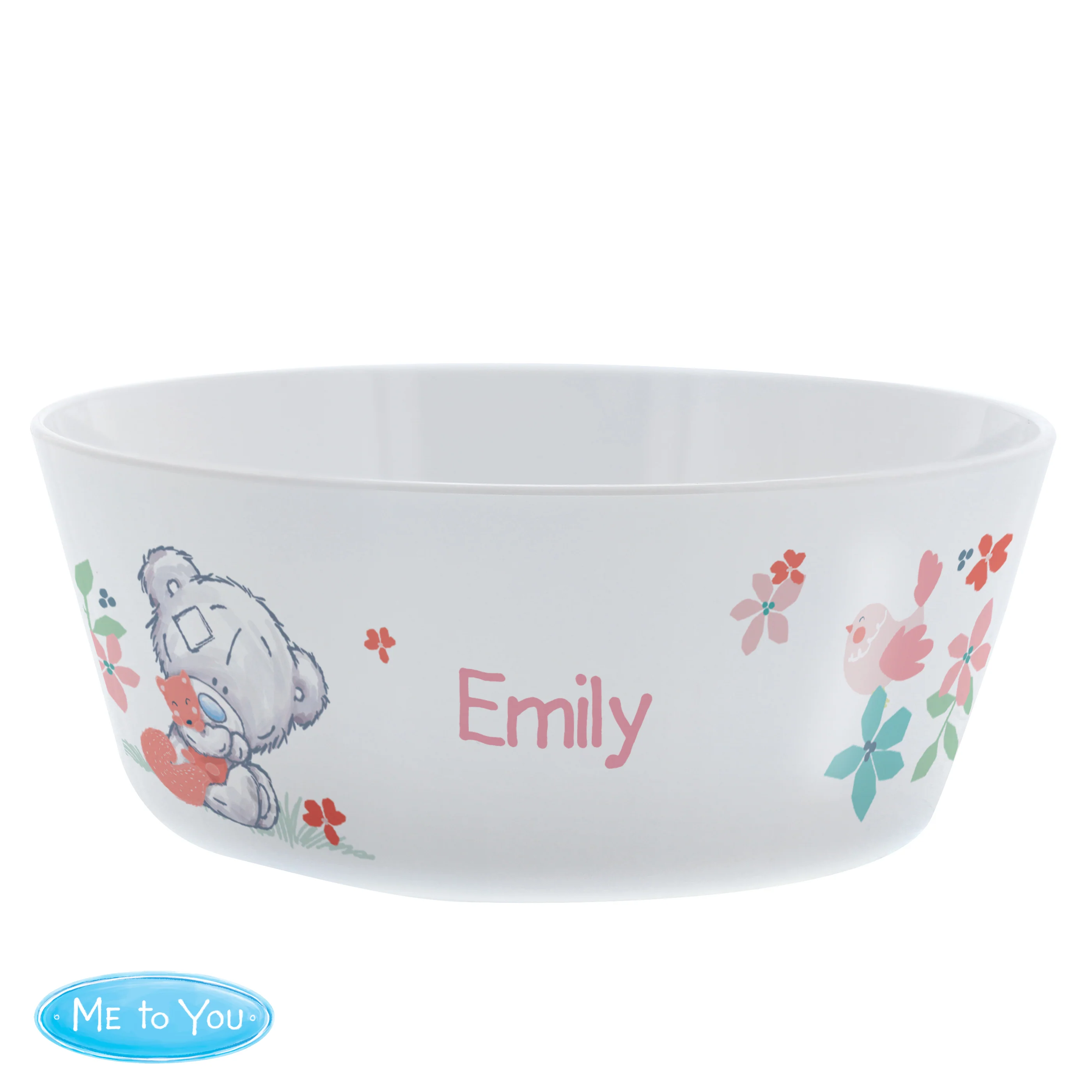 Personalised Tiny Tatty Teddy Woodland Animal Plastic Bowl - Image 5