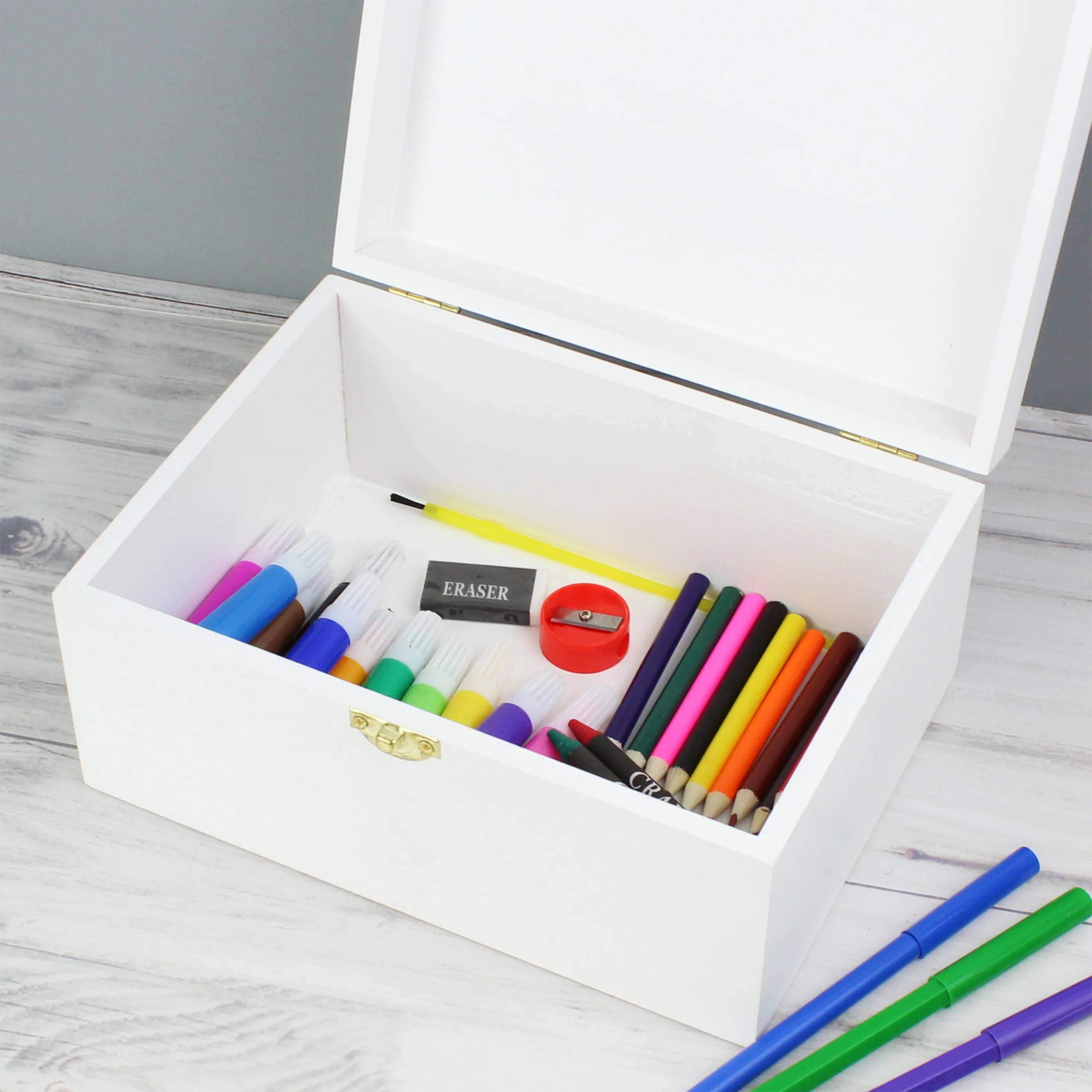 Personalised Unicorn White Wooden Keepsake Box - Image 4