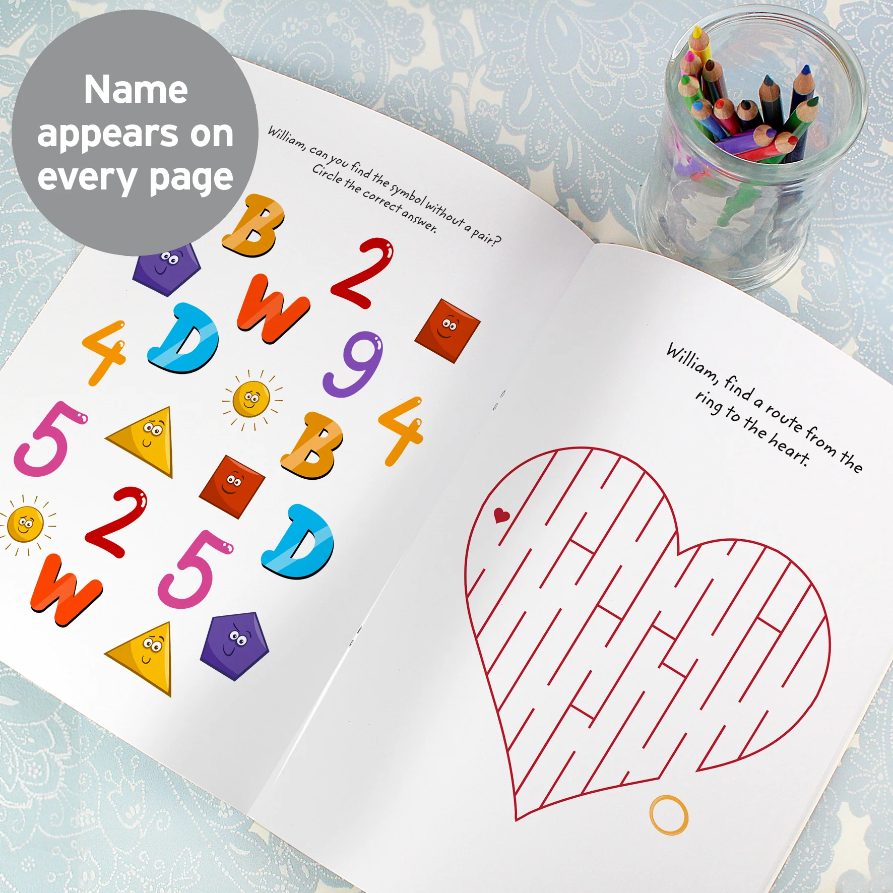 Personalised Wedding Activity Book with Stickers - Image 8